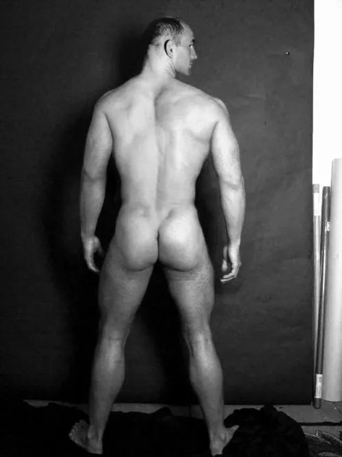 Lawrence Dallaglio. English rugby player posing naked for Raw Talent calendar in 2000.