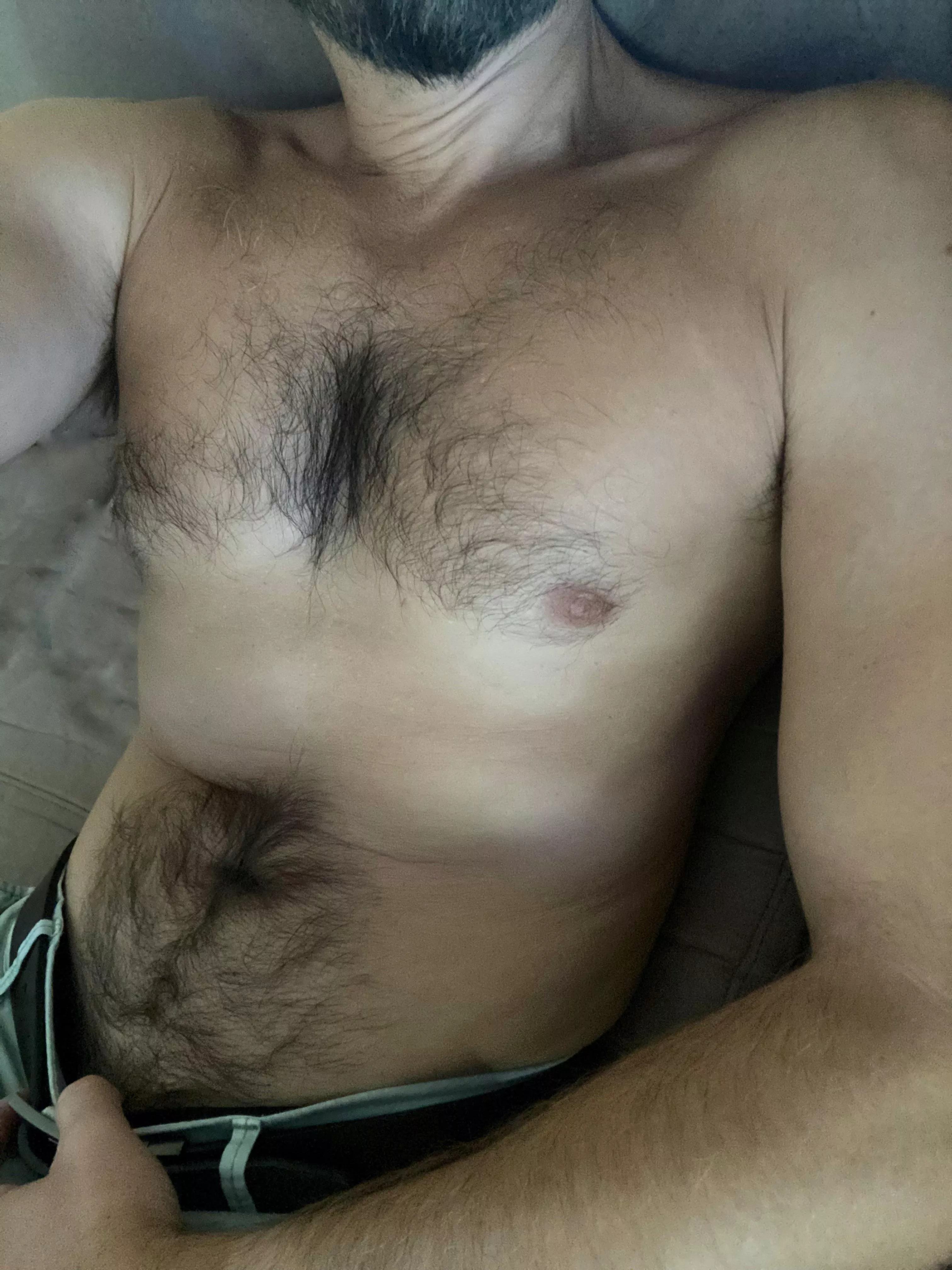 Lazy afternoon. Rate my chest hair 1-10.