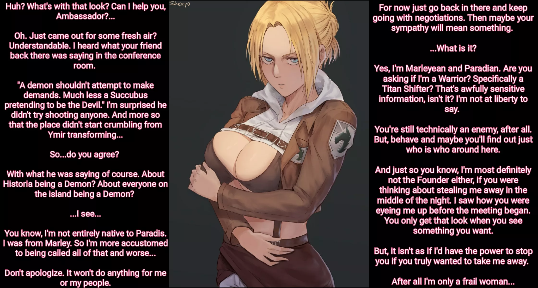 Lets Take a Trip to Paradise (AOT) (Plot, No Sex, Allusion to Rape) (Part 5/?)