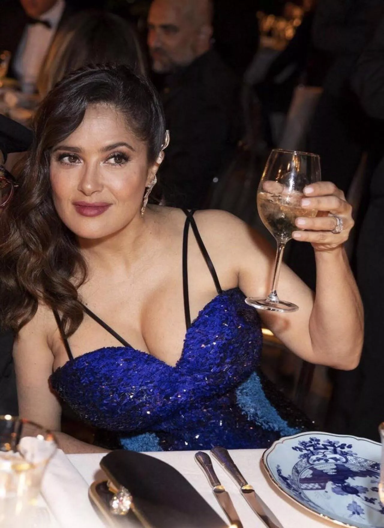 Lets toast to our birthdays today. The love of my life Salma Hayek