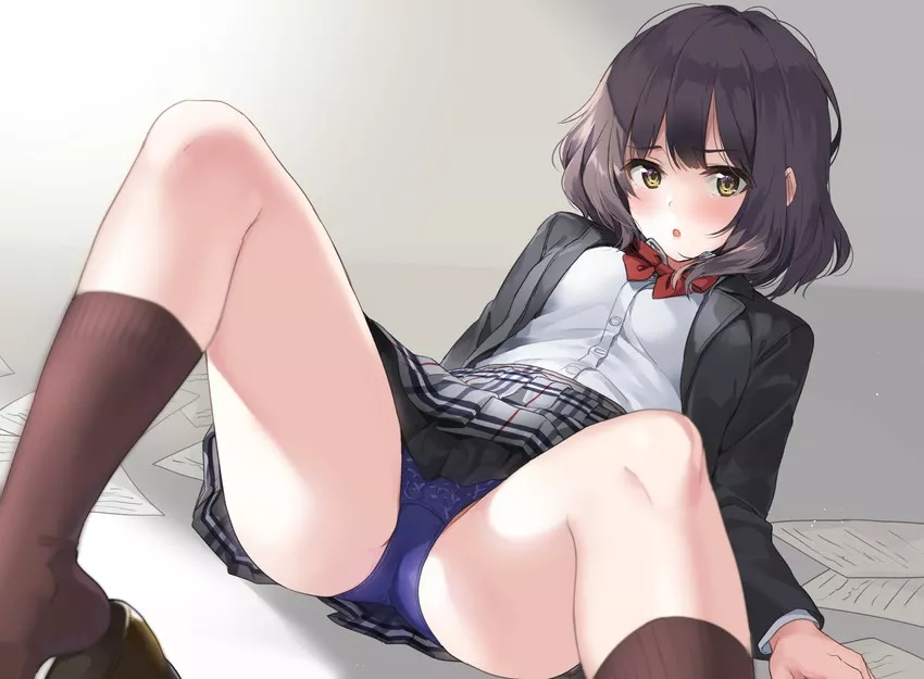 Lewd panties for such a innocent looking waifu