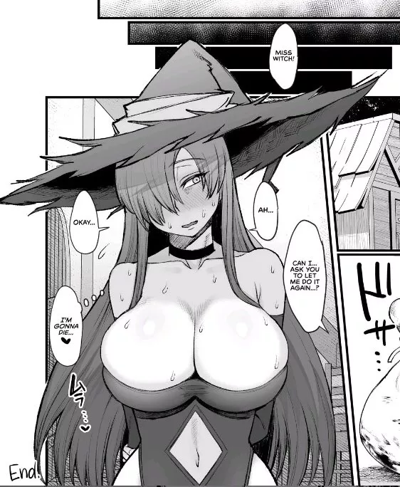 LF Mono Source: 1girl, witch, big boobs, cleverage, sweat, 