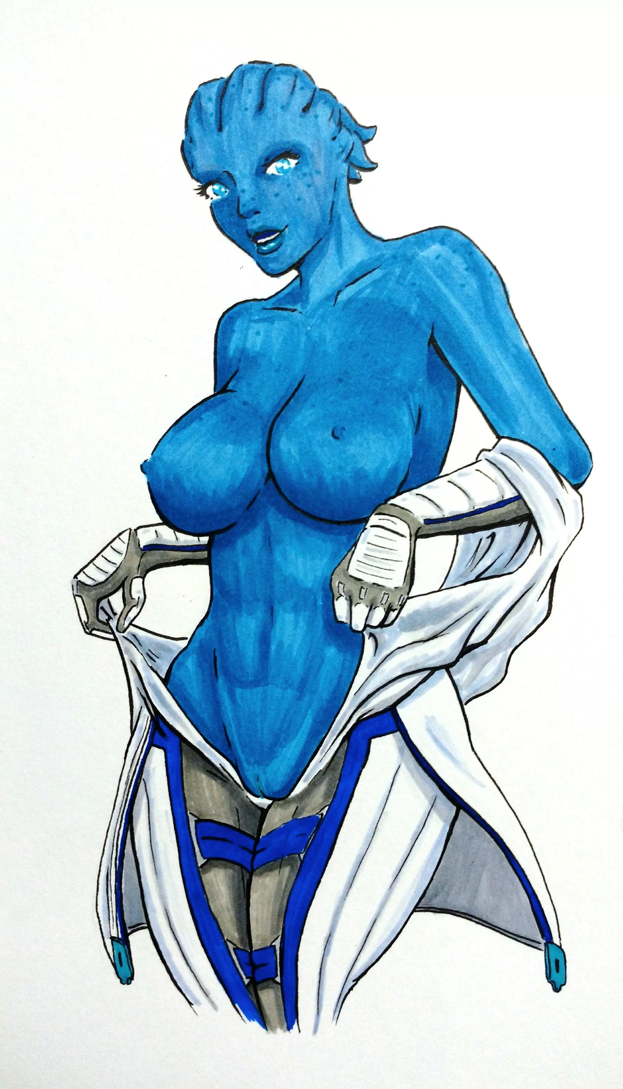 Liara losing her clothes