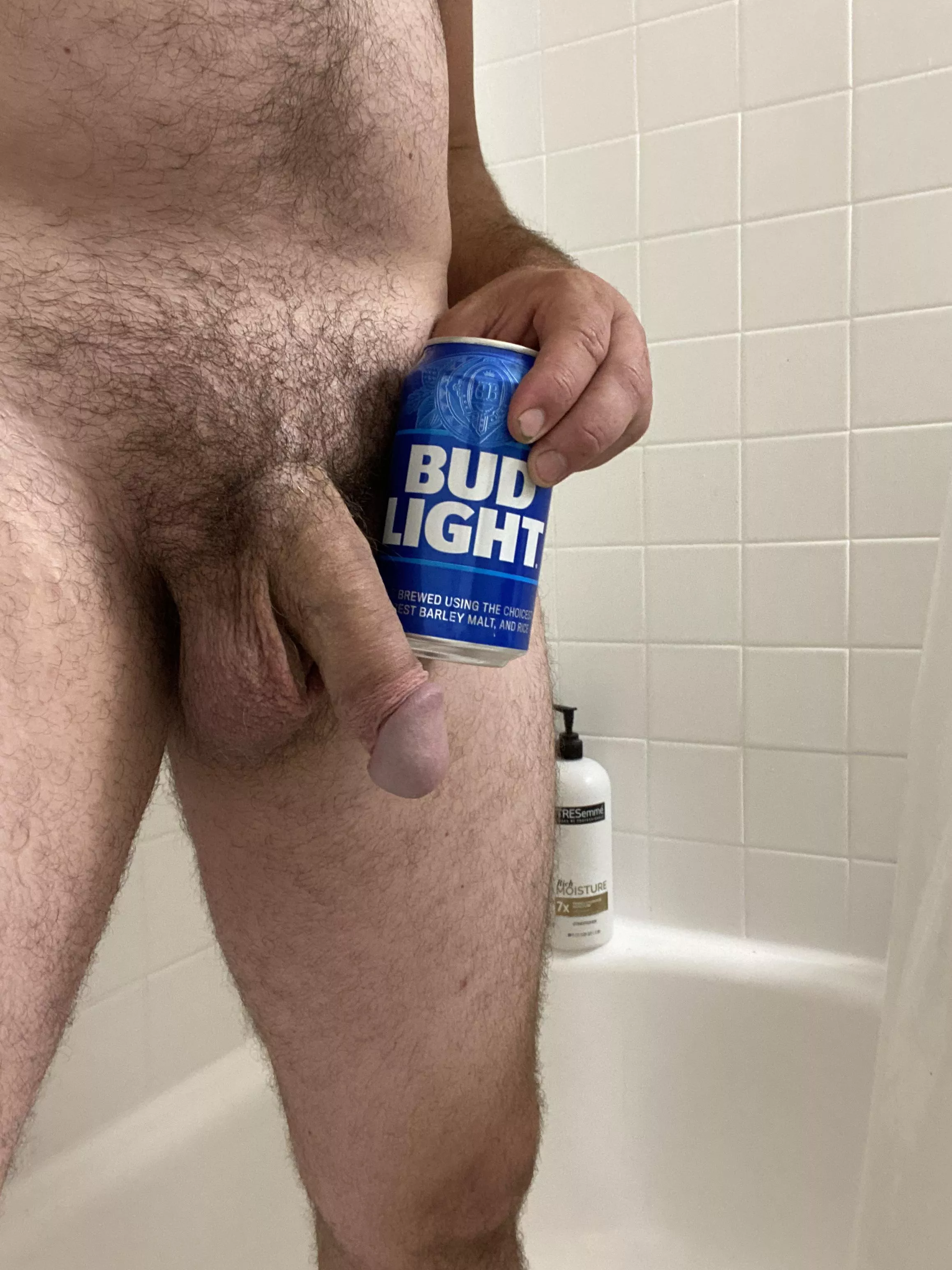 Light beer, heavy cock