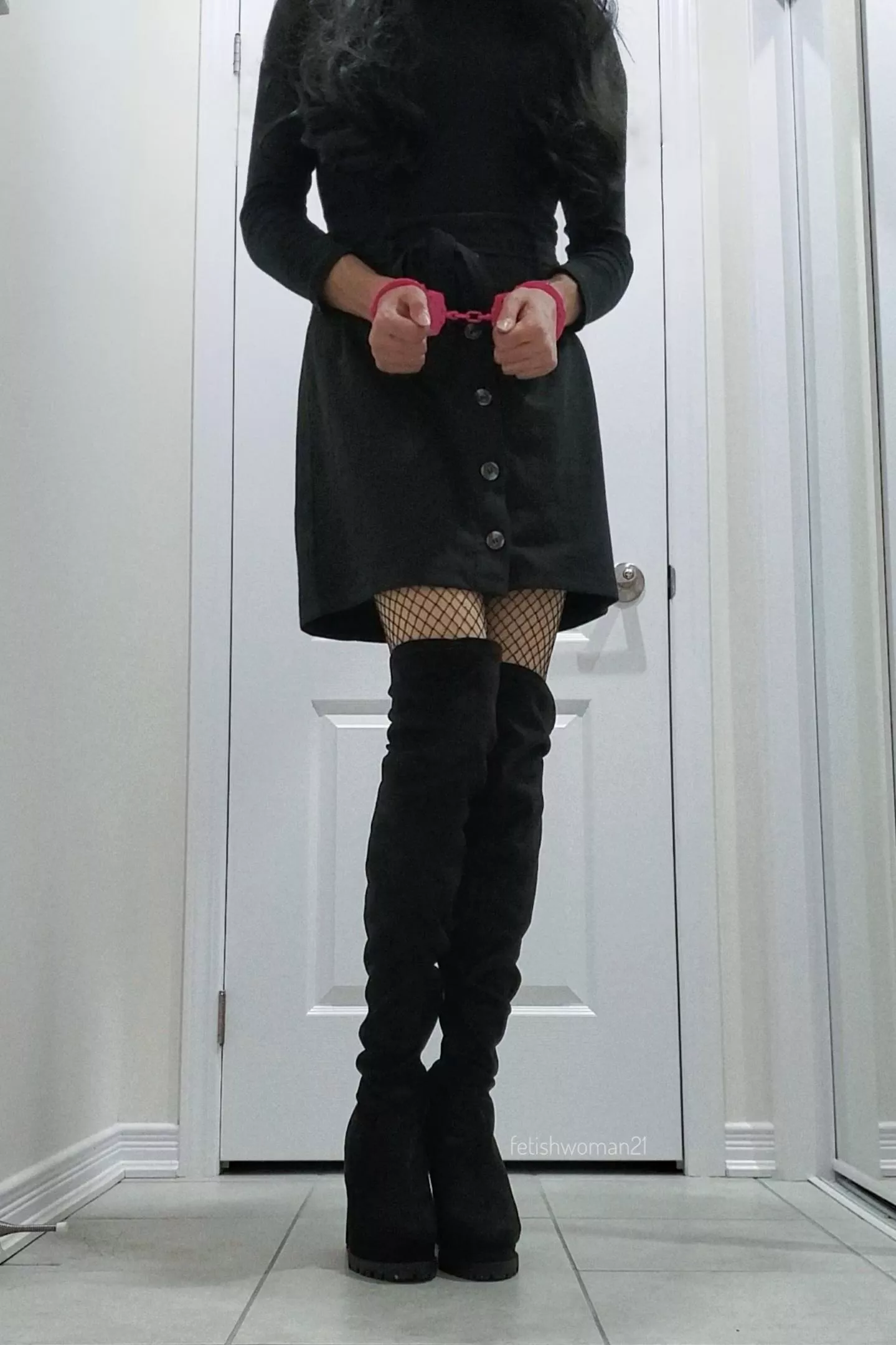 Like my pink cuffs? [OC]