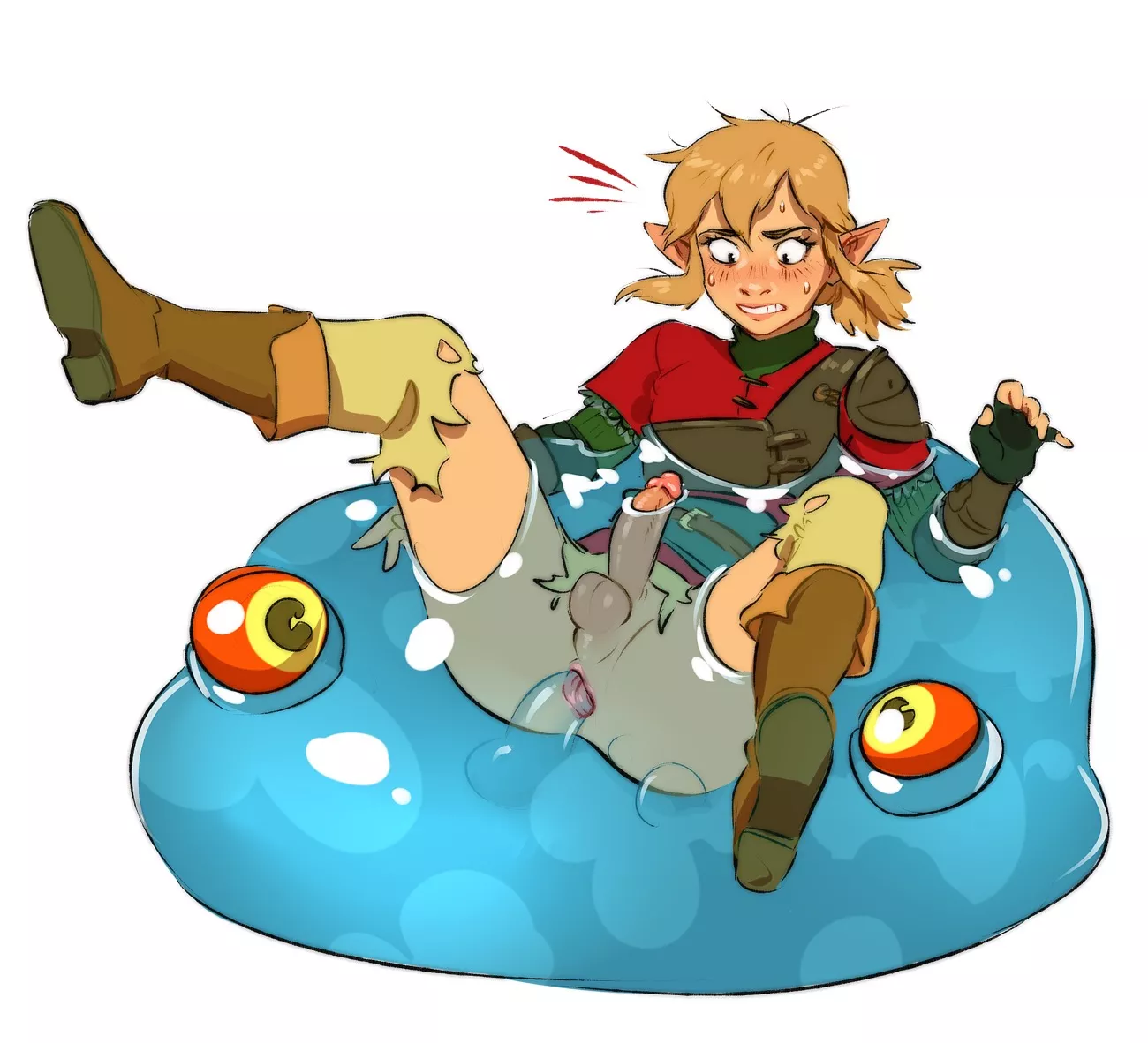 Link didn't expect enemy slimes to do THIS