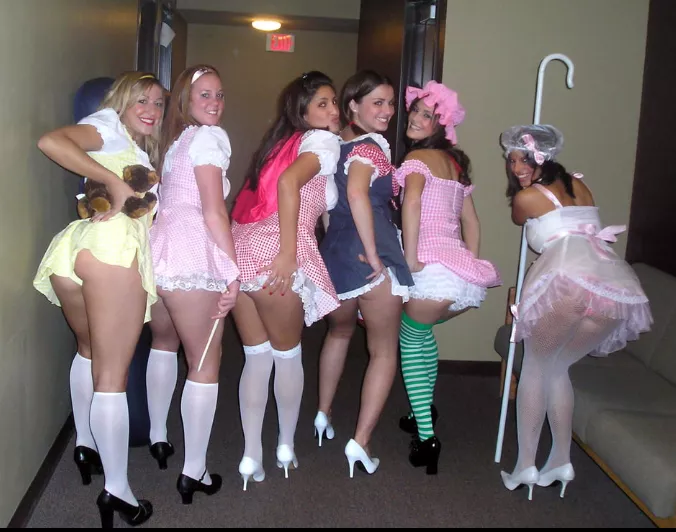 Little Bo Peep and her flock