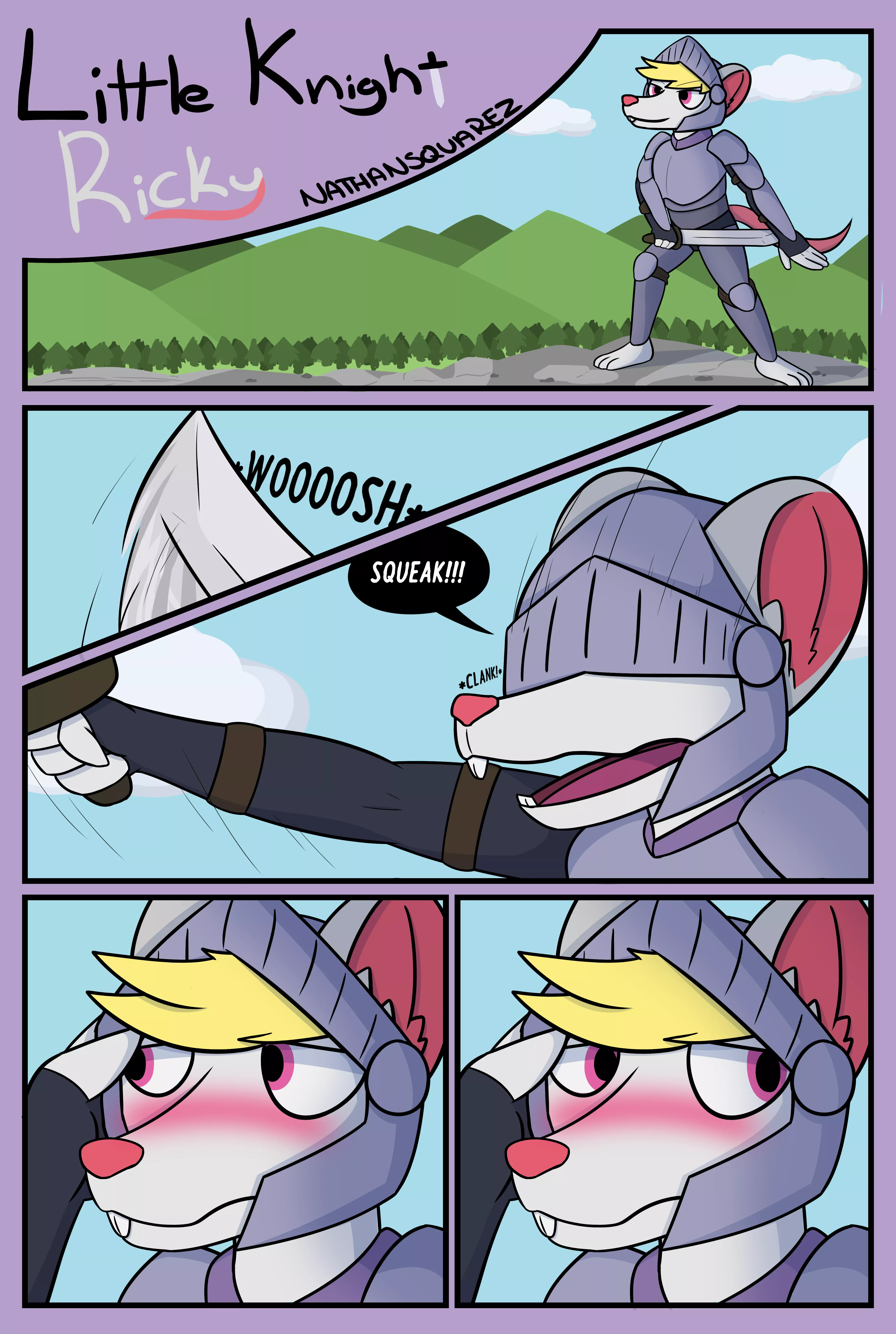 Little Knight Ricky - Comic [Art by me c:]