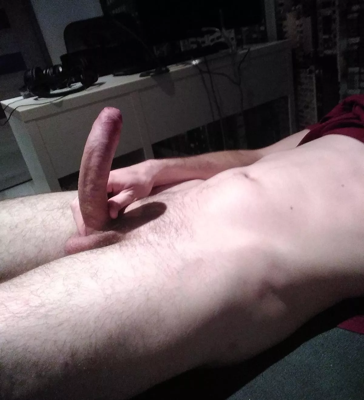 Lonely uncut cock