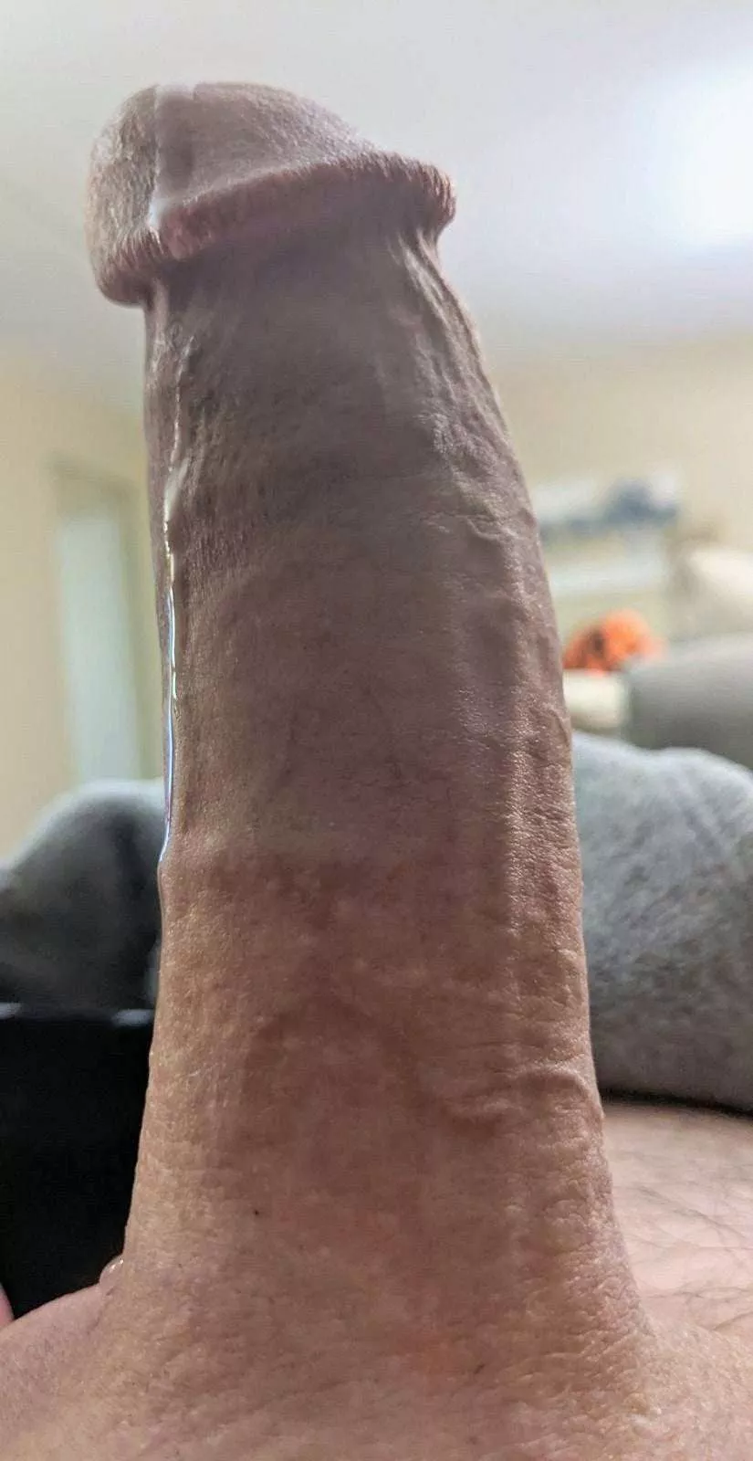 Long, fat and makes way too much precum