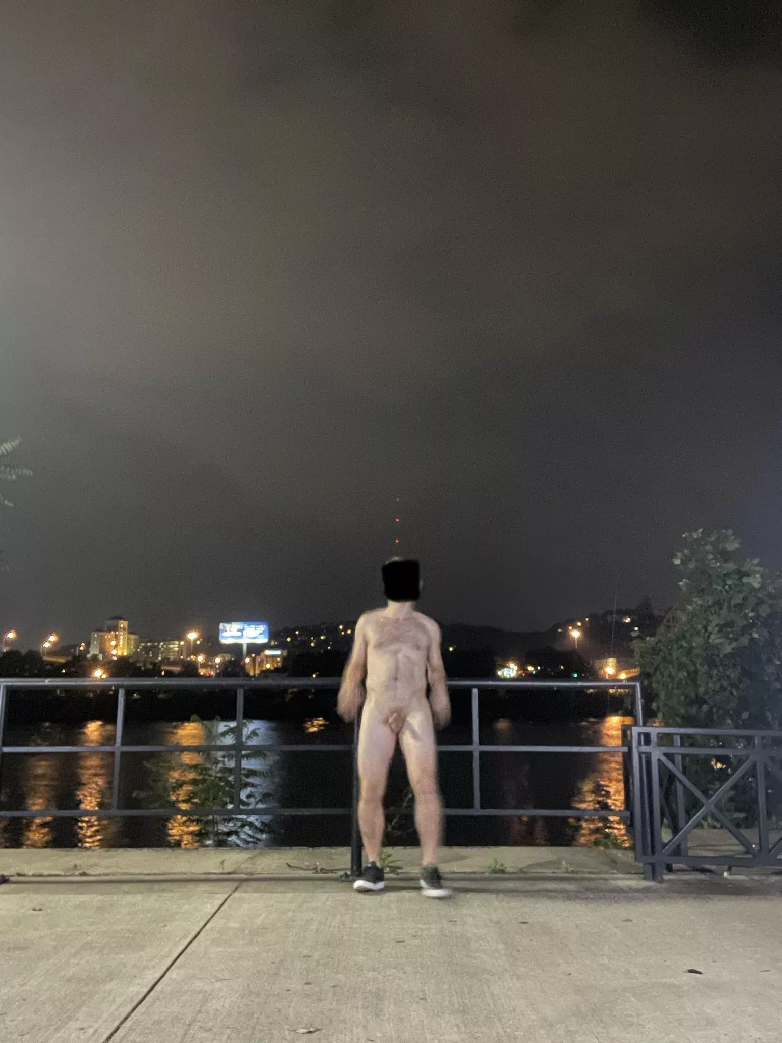 Lost a football bet - had to strip in public, take a timed photo and let you all see my straight body