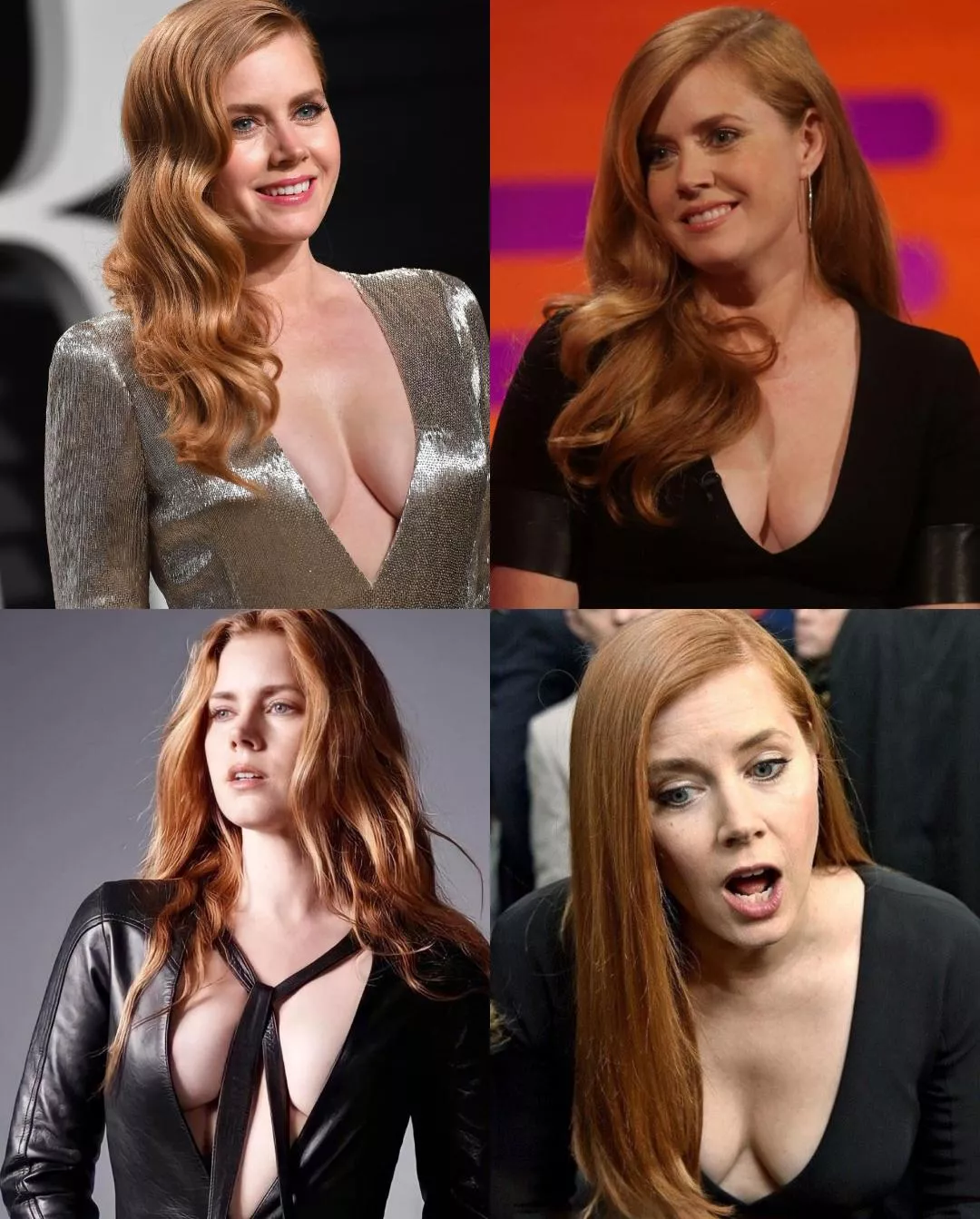 Love it when Amy Adams teases with her cleavage