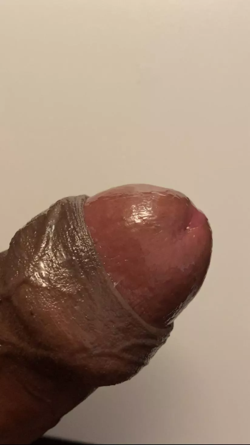 Love the feeling when It glides against my dick head