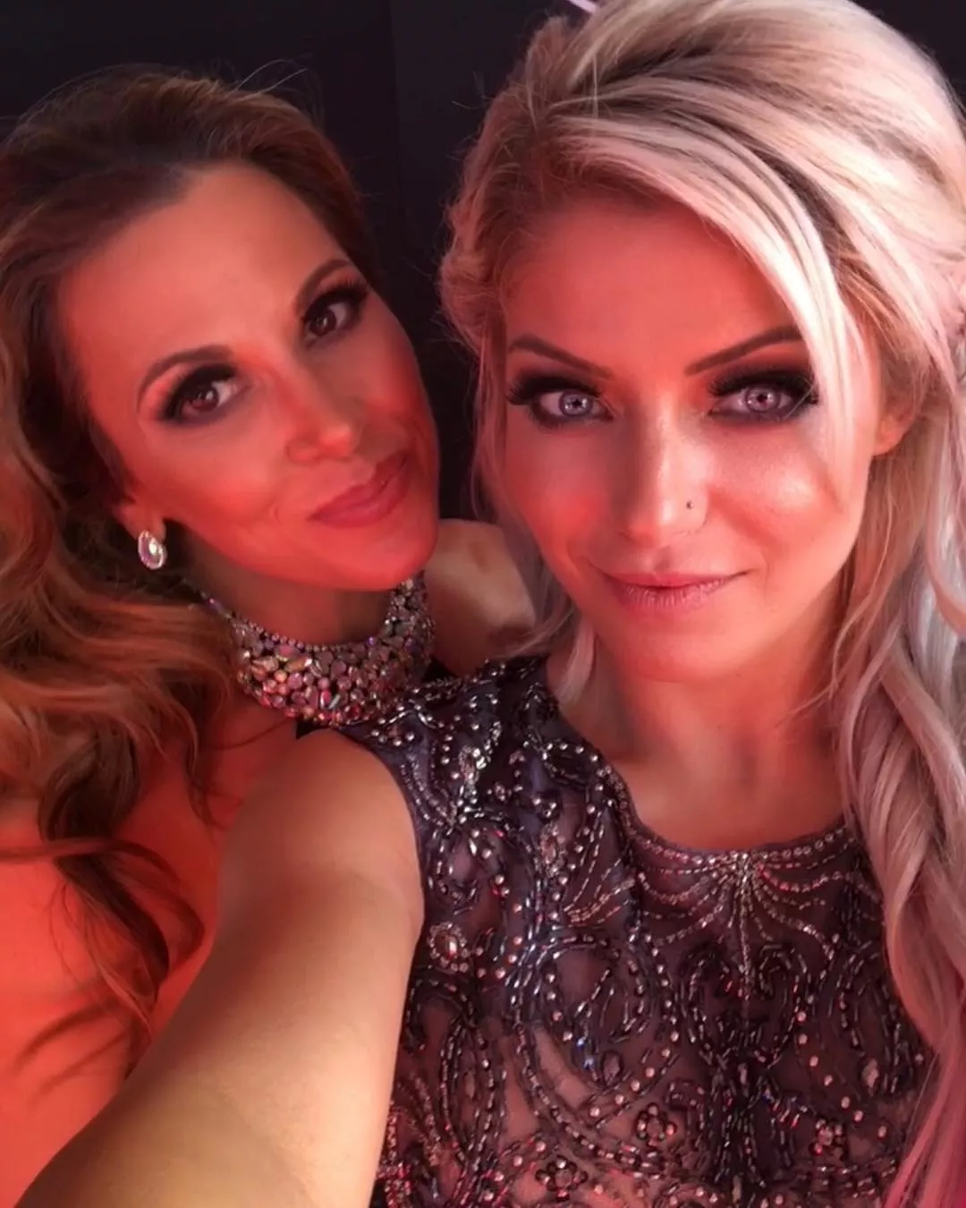 Love the vibes with MILF Mickie and Alexa Bliss