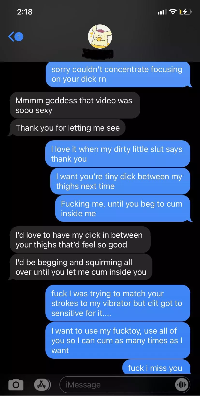 love when my cute slut cums for me~🥰