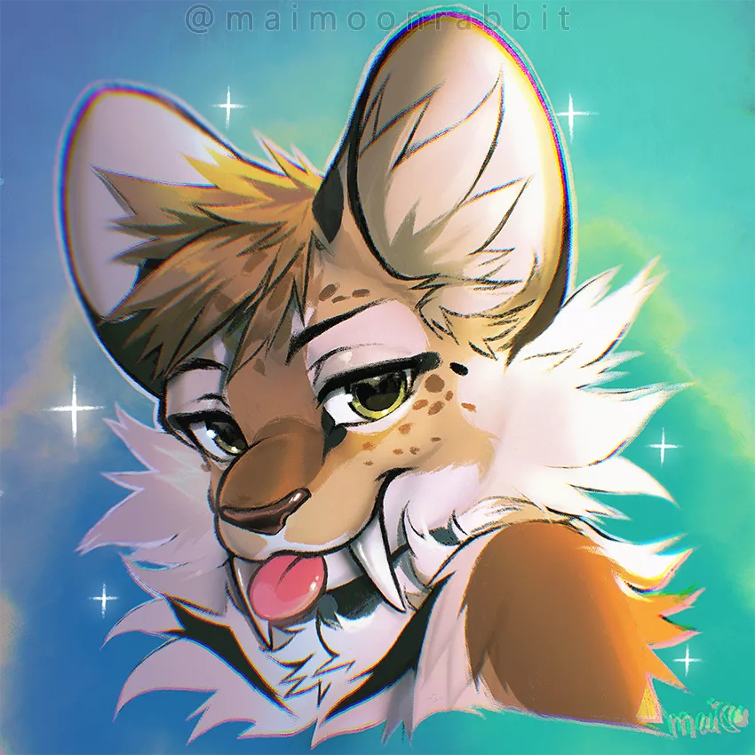 lynx blep! (oc @maimoonrabbit)