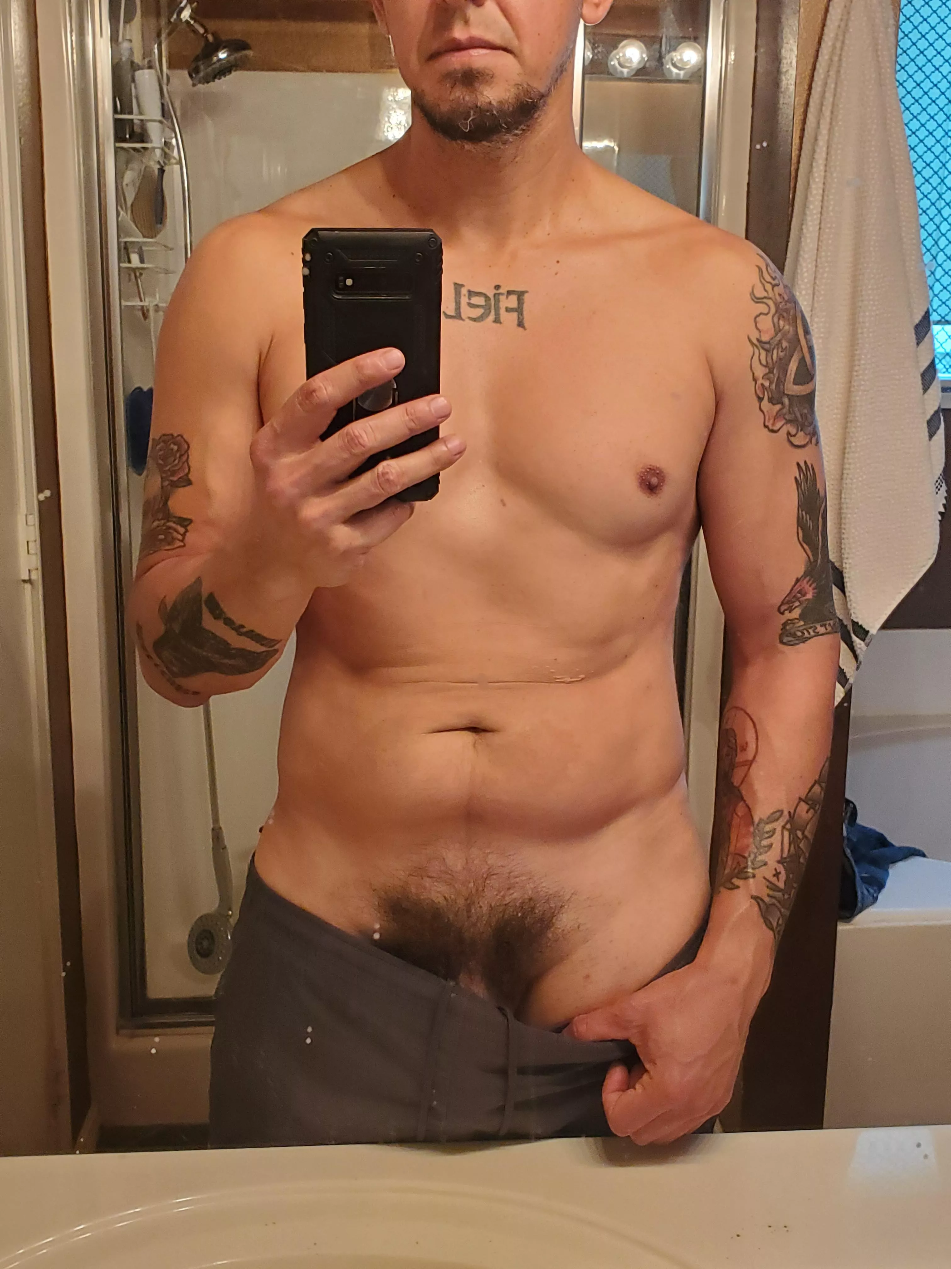 (M) Post run, pre-shower.