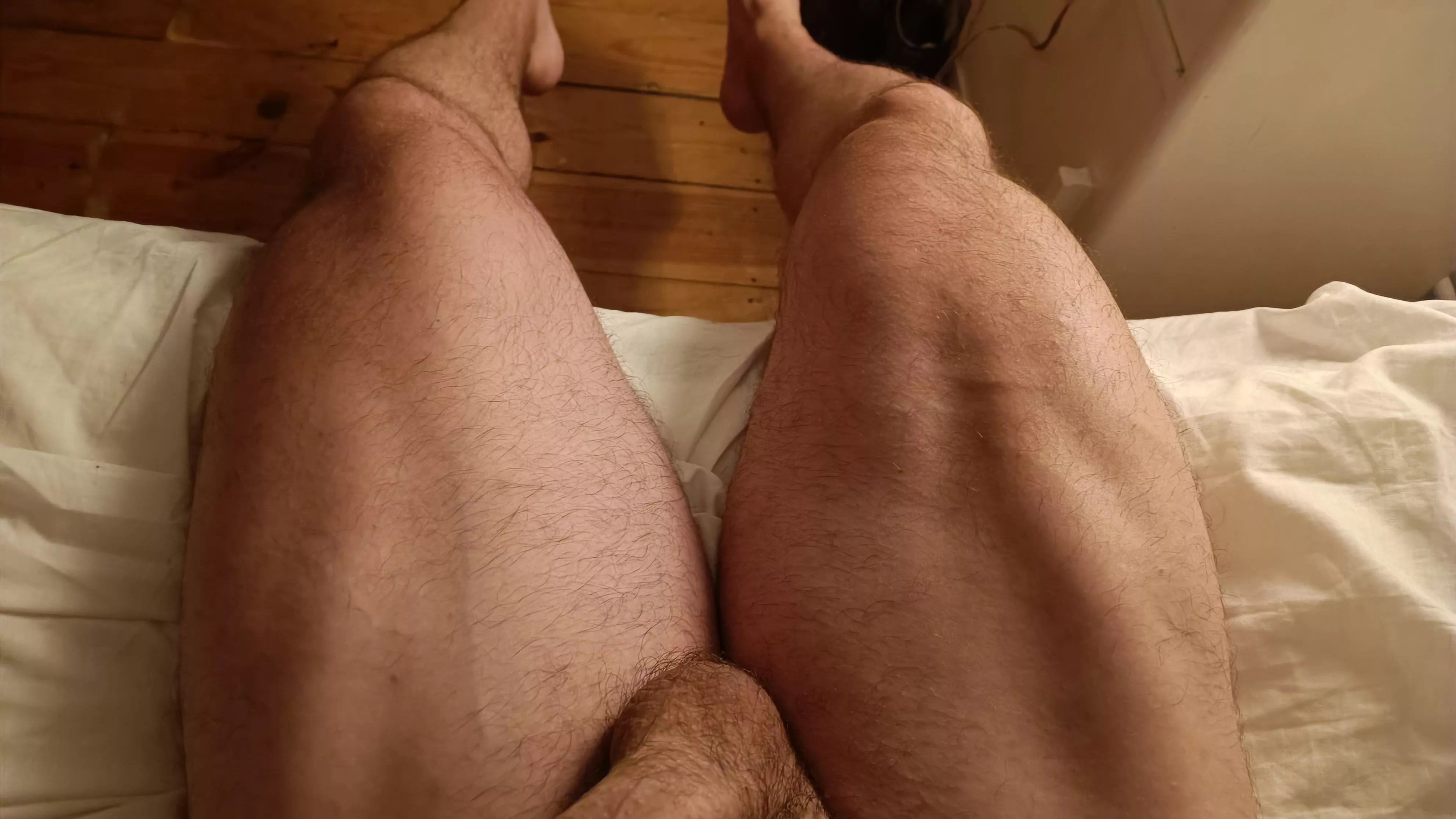 [m] Sorry! Would you mind massaging my legs, please? Workout was intense ðŸ¥µ