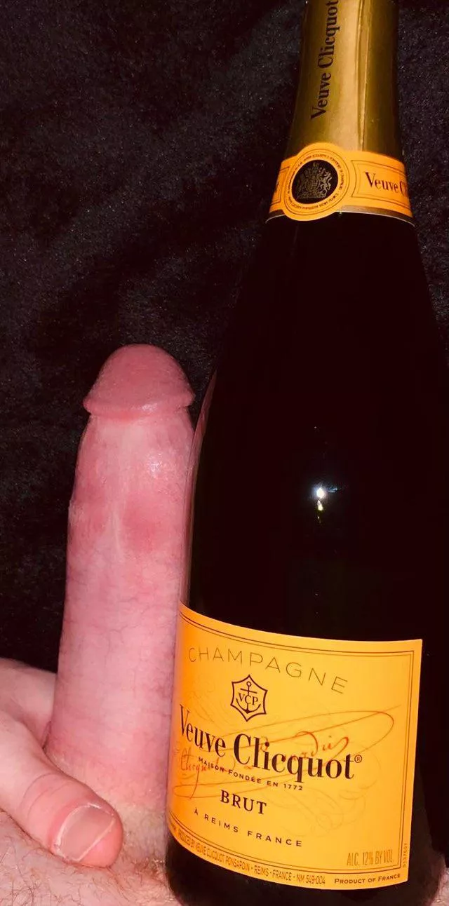 (M20)- Cock vs Champagne bottle.