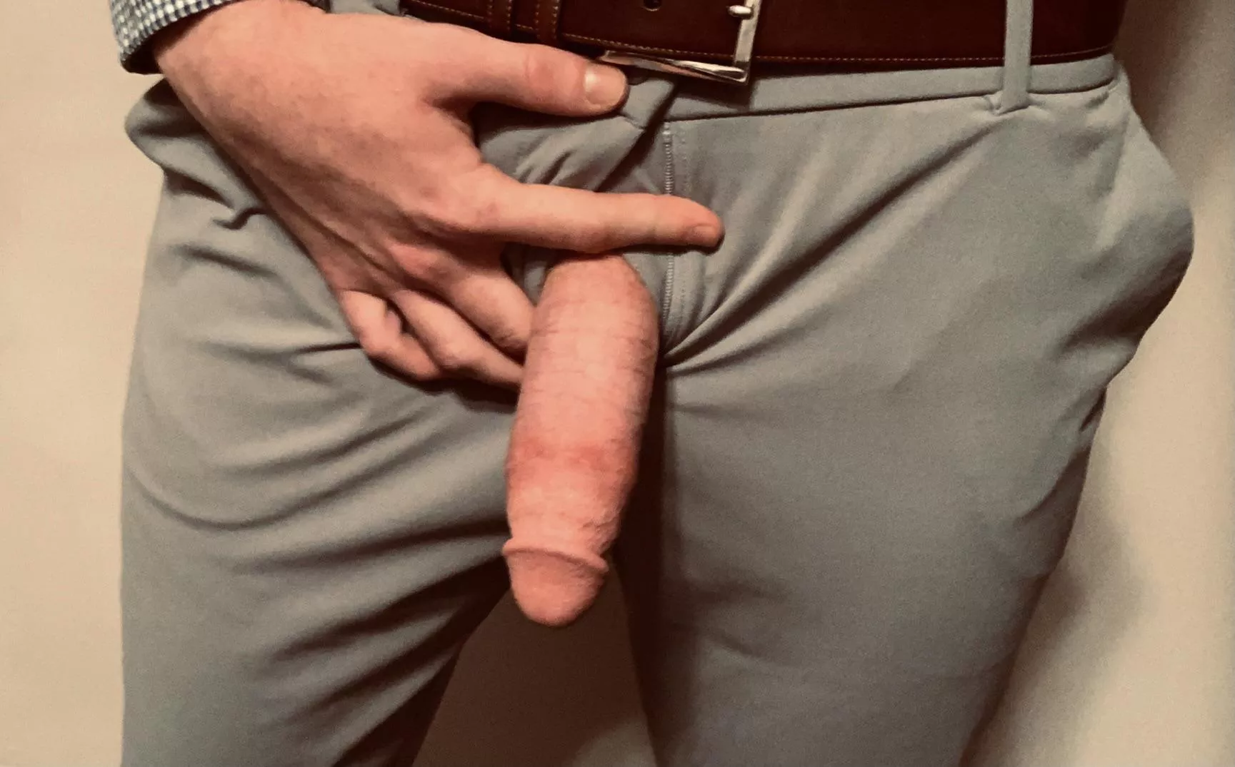 M20. We’re at the urinal and I whip my soft cock out through my fly. What are you thinking?