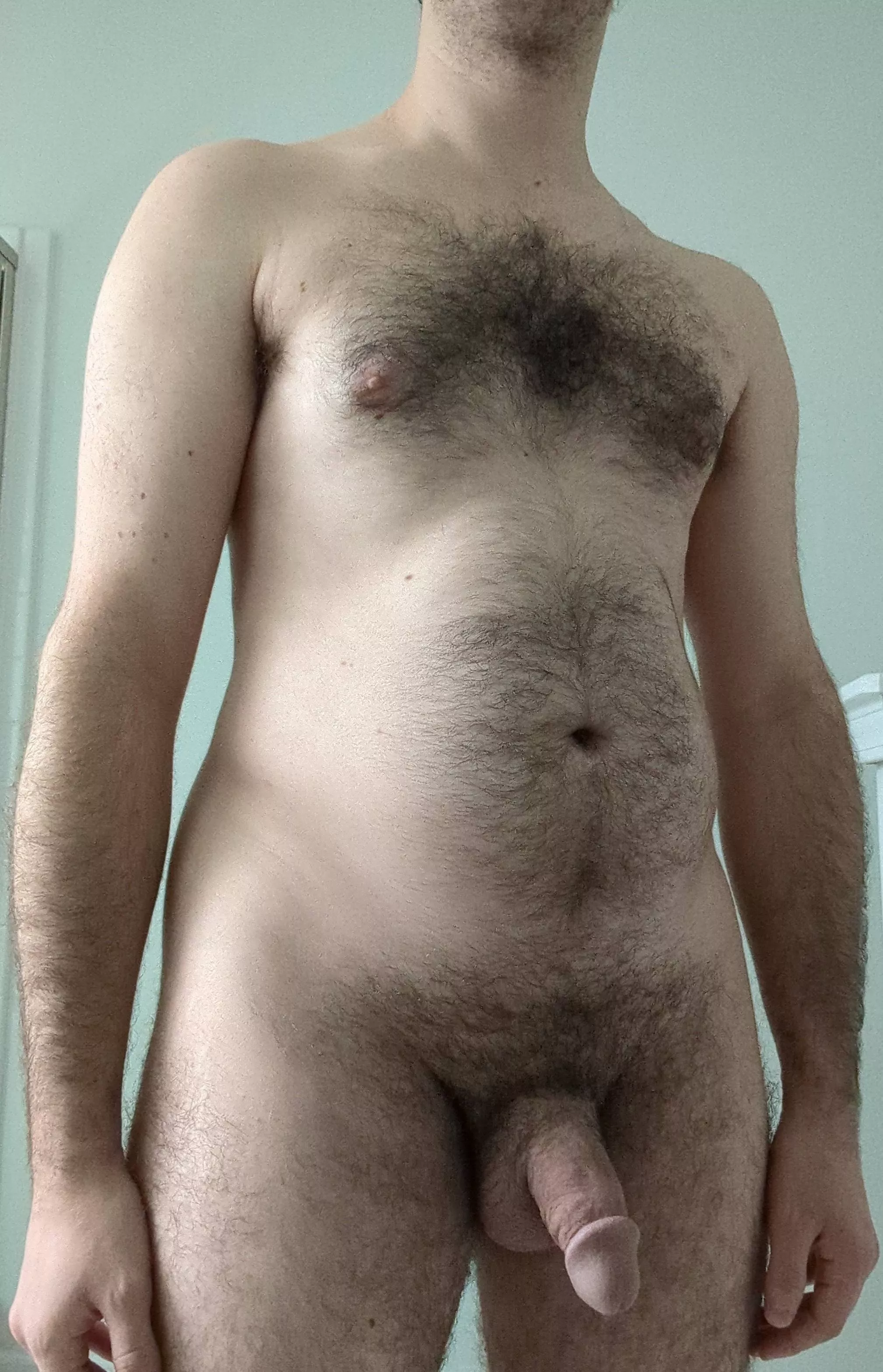 M/30/5'5/145lbs I feel like I gained a little bit of weight since the last time I posted a picture, and I feel like this is my least flattering angle