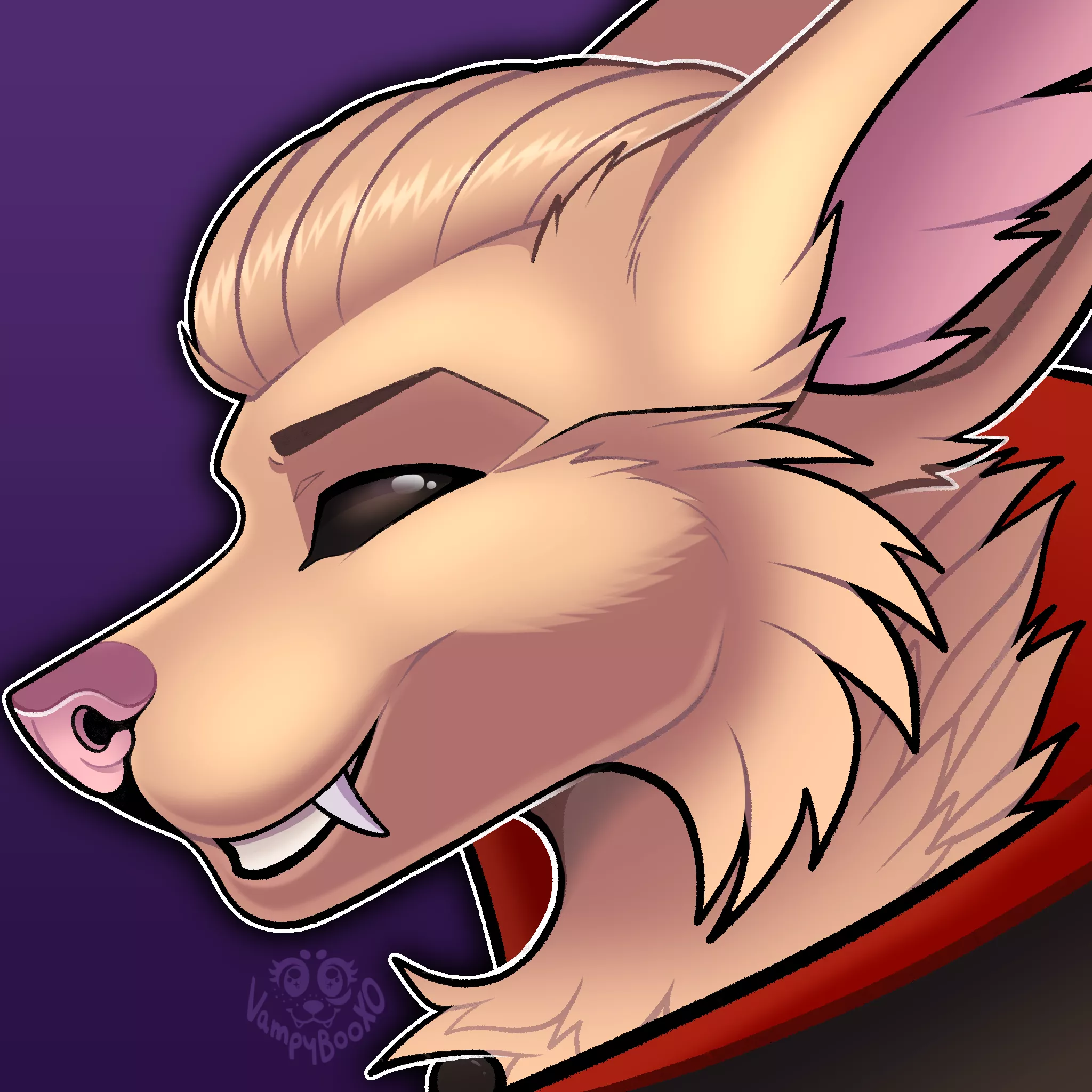 Made a halloween icon for my boyfriend :) Vamp must've bit him (art by me, VampyBooXO)