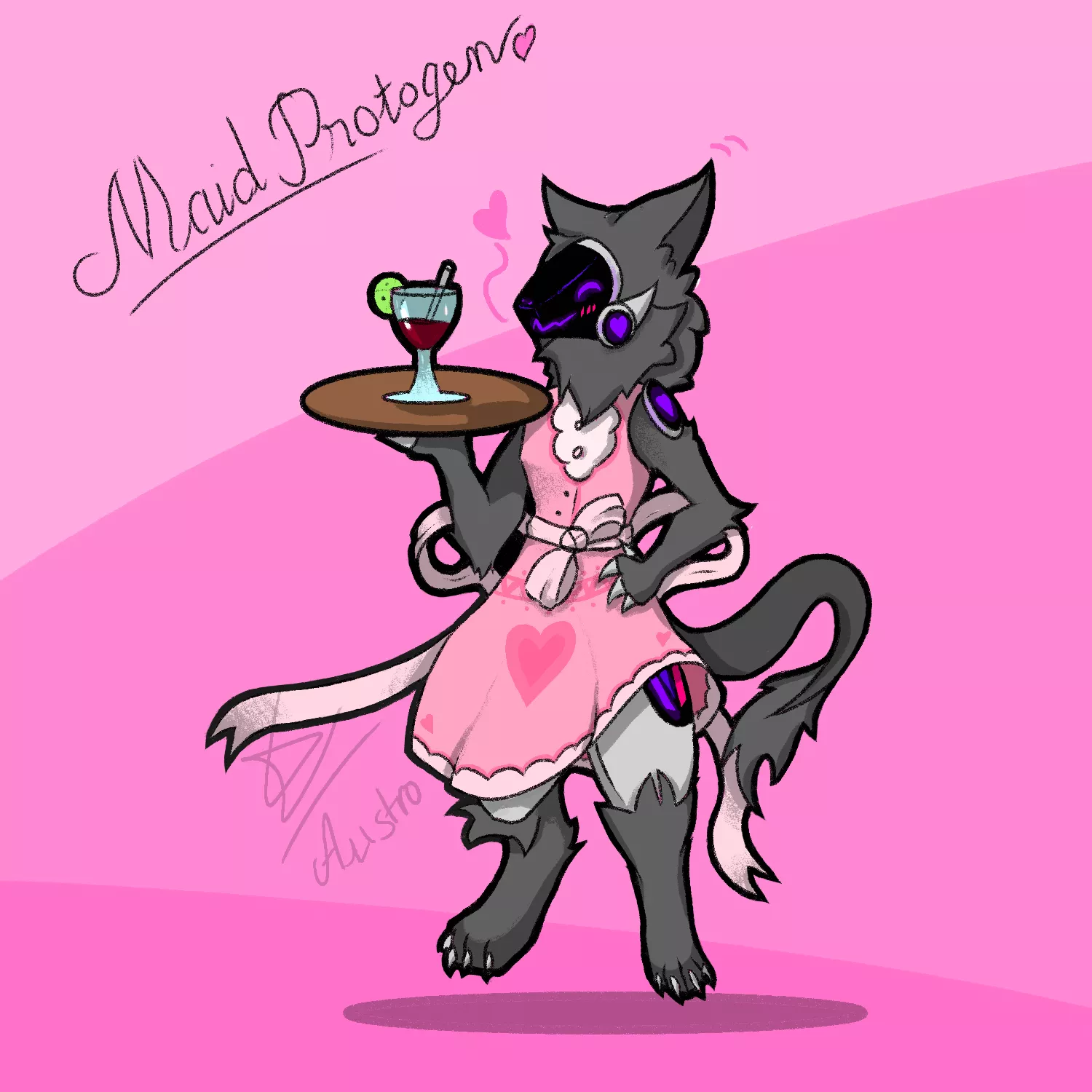 Maid Protogen. Art by me