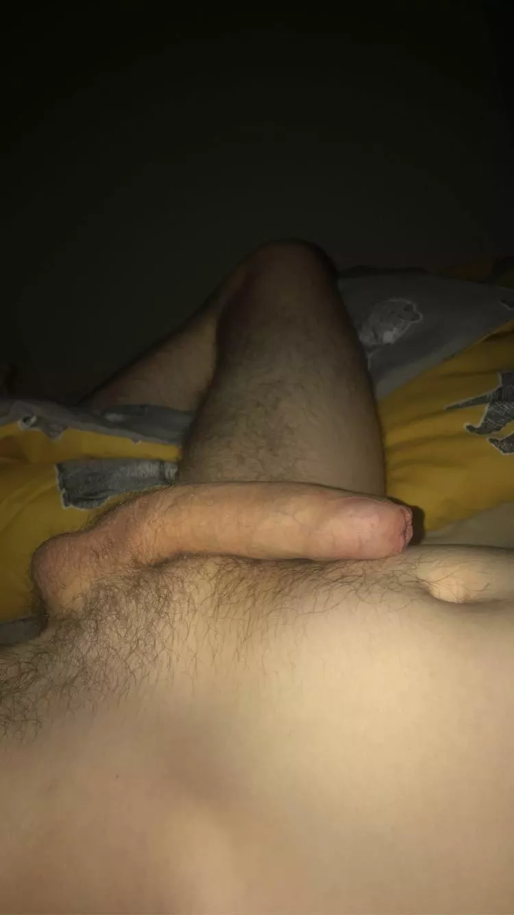 Make me hard and it will reach past my belly button ðŸ˜‰