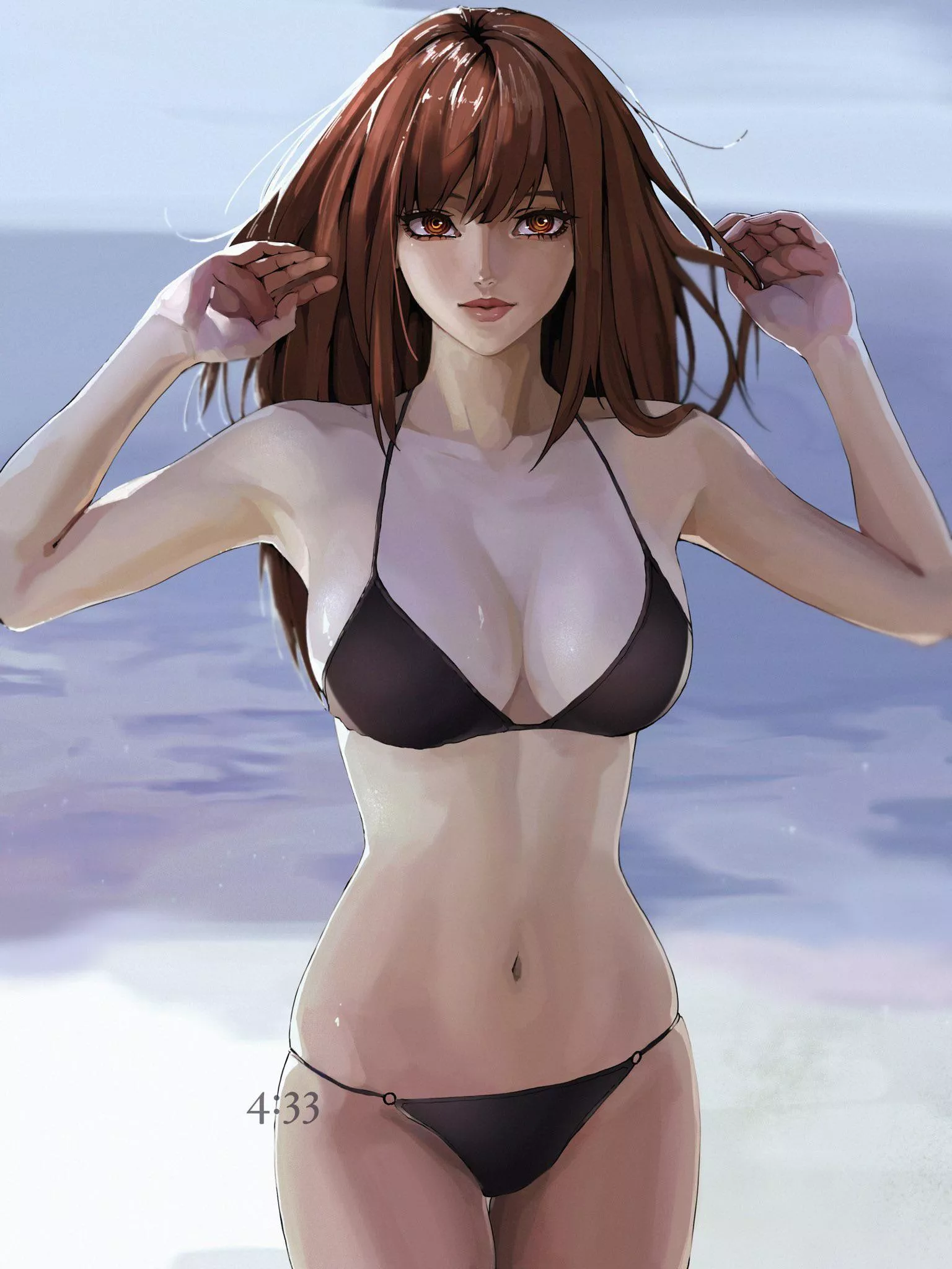 Makima at the beach [Chainsaw Man]