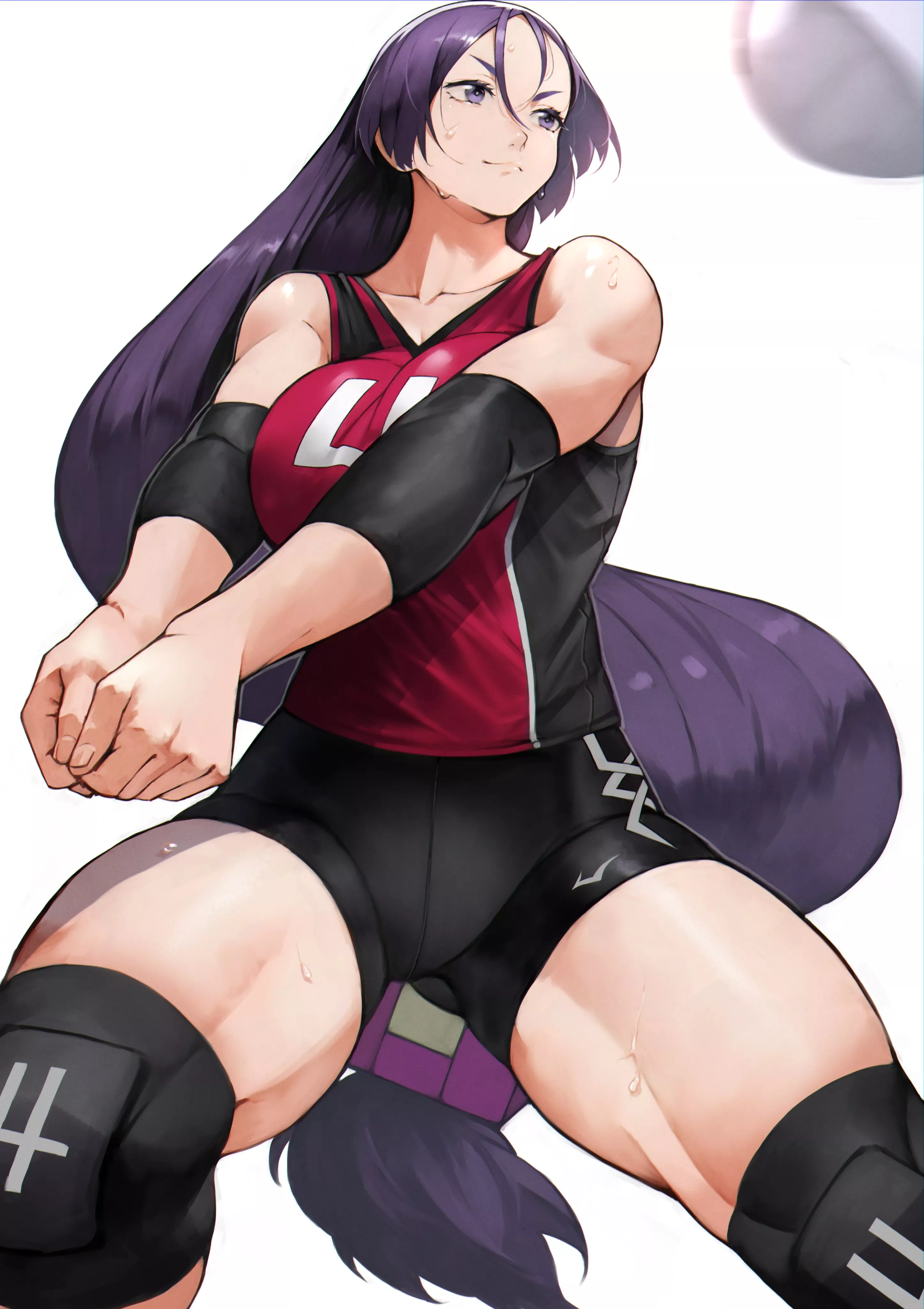 Mama Raikou Playing Volleyball.