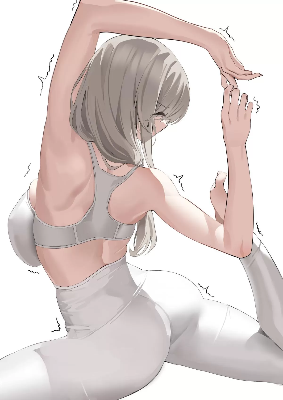 Mama Tsuki stretching