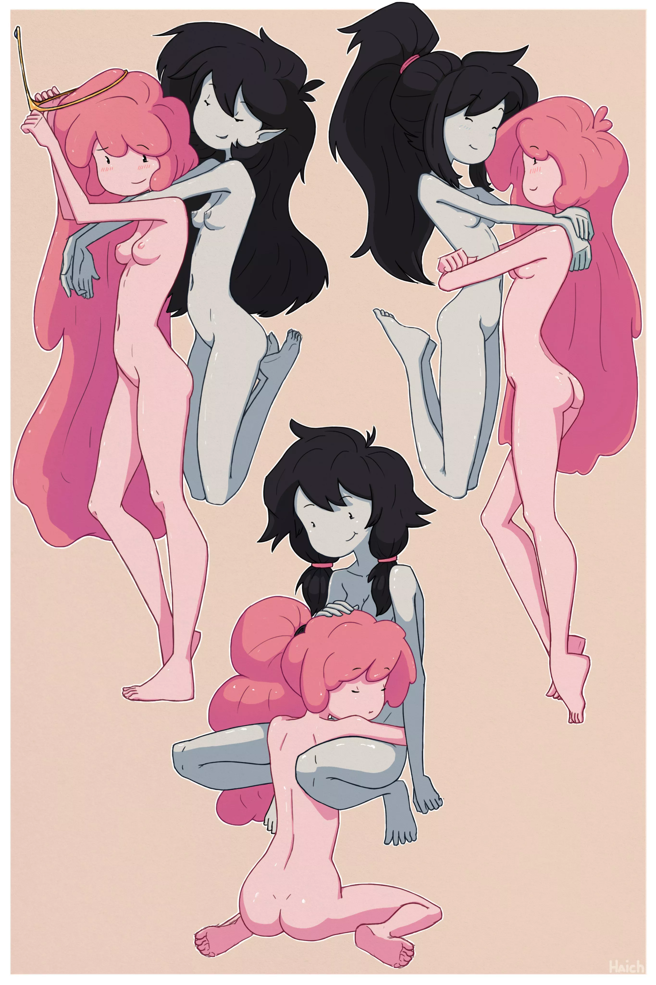 Marceline & Bubblegum (HaichDraws)