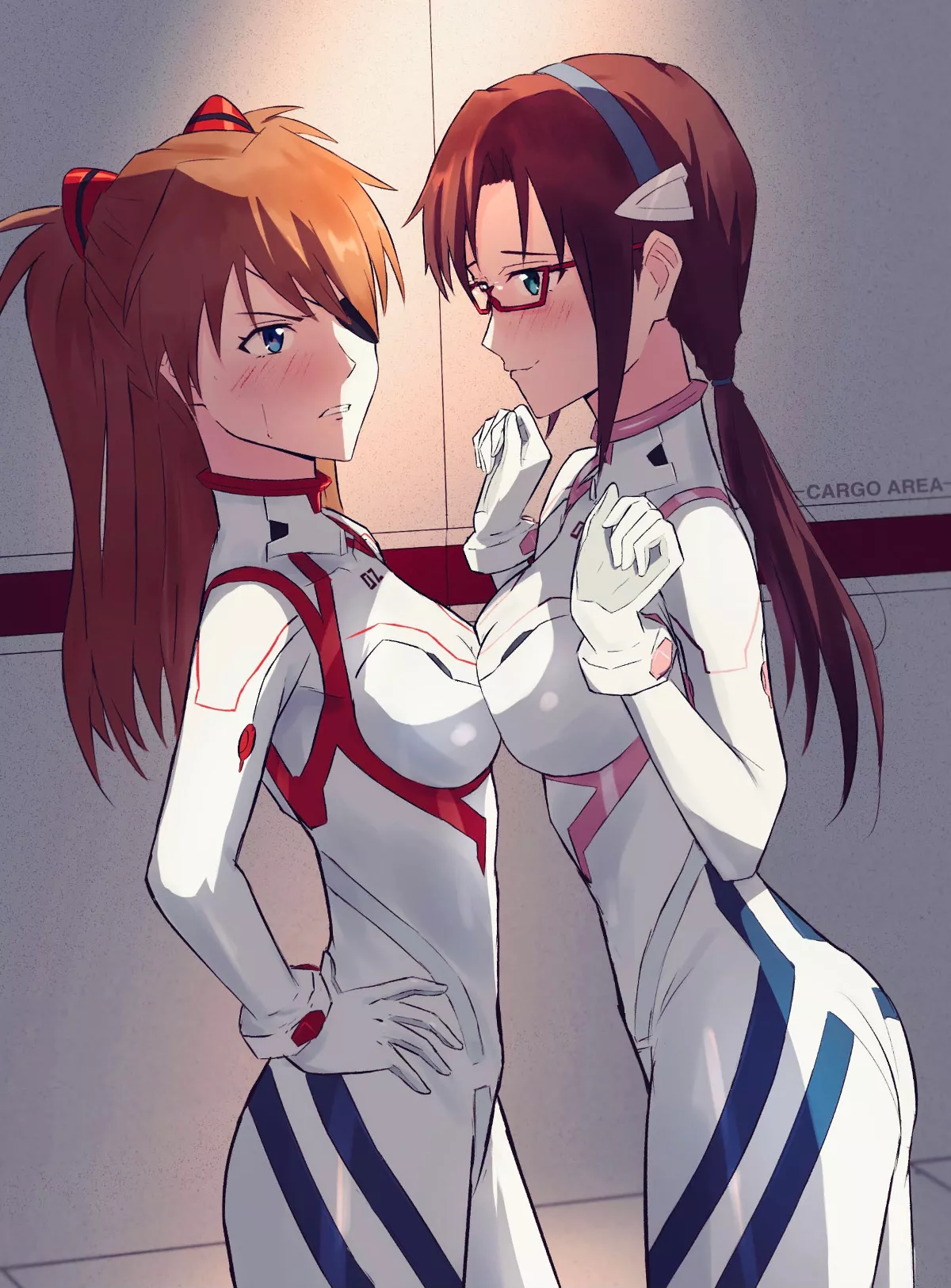 Mari Vs Asuka Private Erotic Competition (Yakisobaosu) [Evangelion]