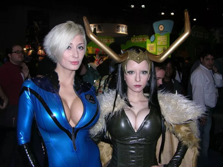 Marie as Sue Storm and Riddle as Loki way before the new Disney+ show