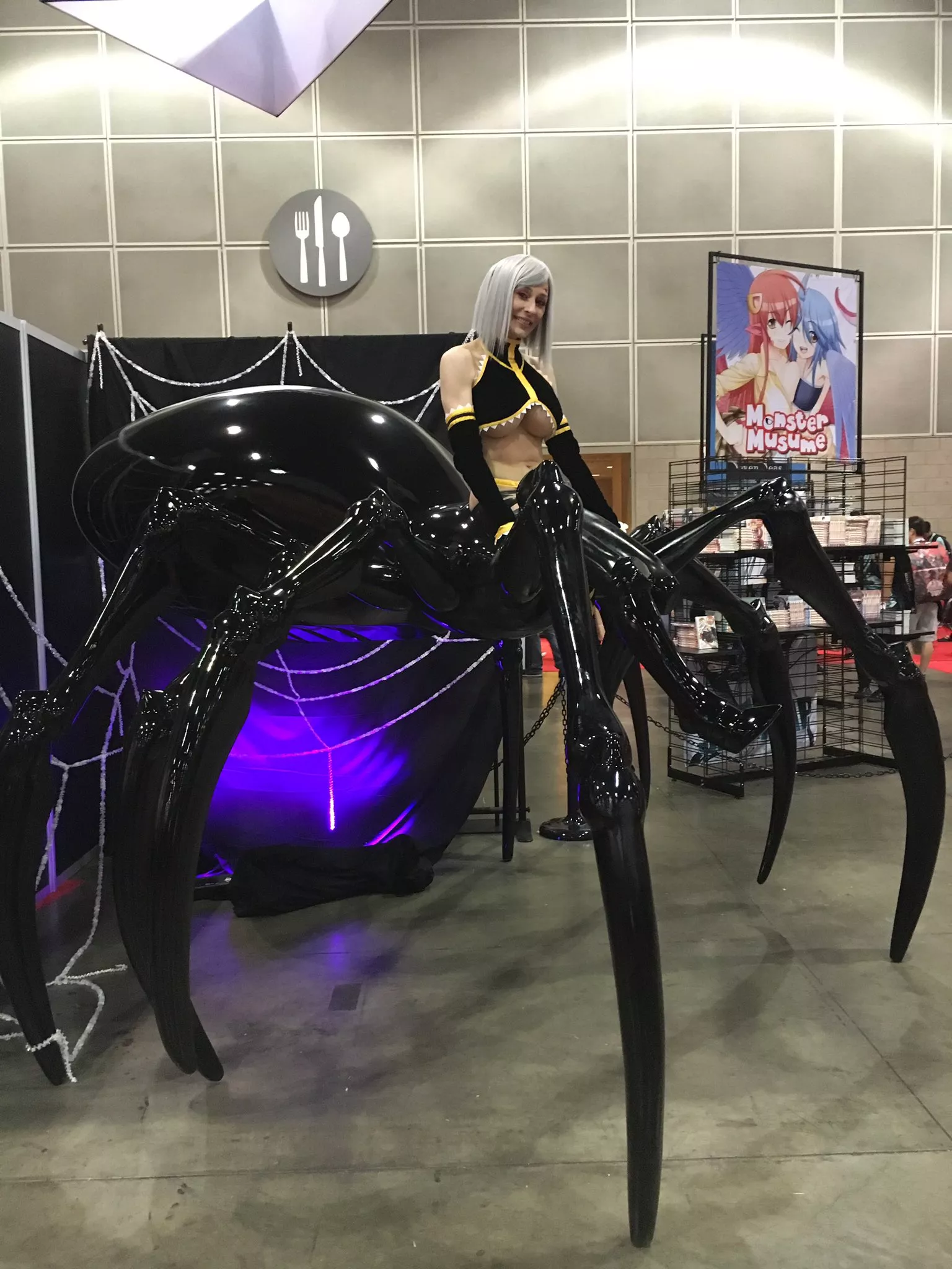 Marie Claude cosplaying as Rachnera (I assume this on here somewhere)