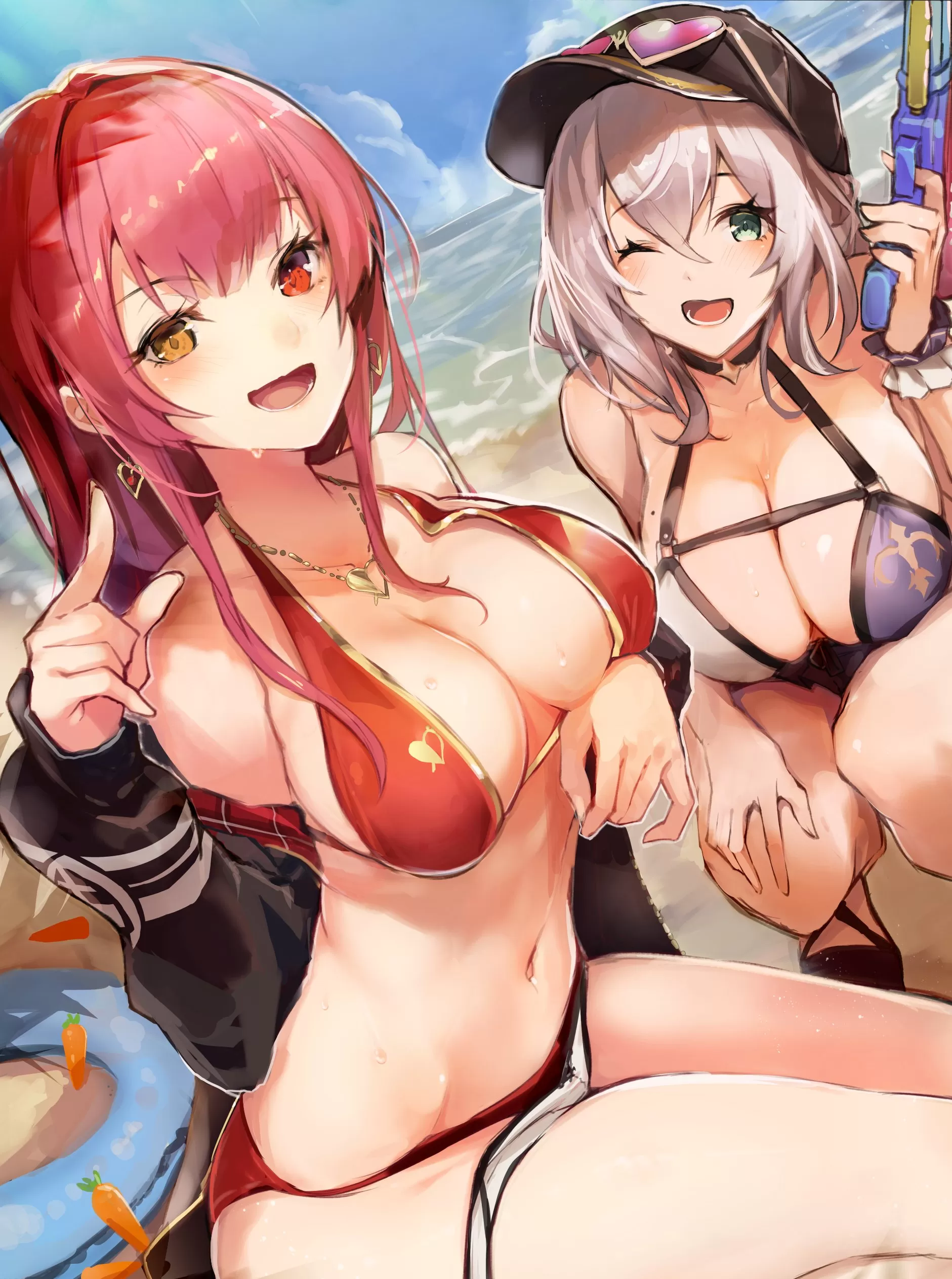 Marine & Noel in bikini [Hololive]