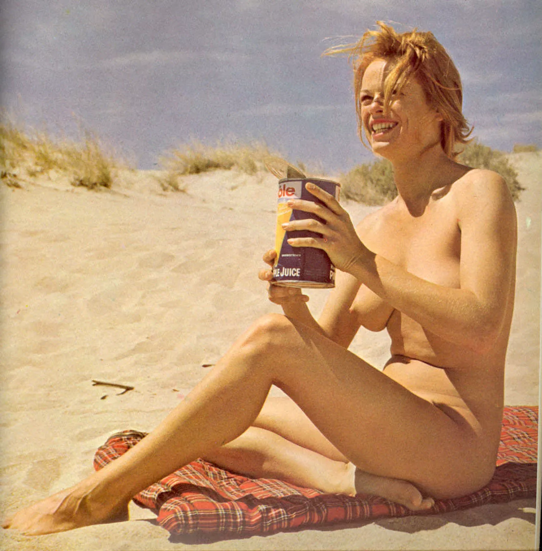 Marli Renfro taking a refreshing break straight from the source (Nude Look magazine)