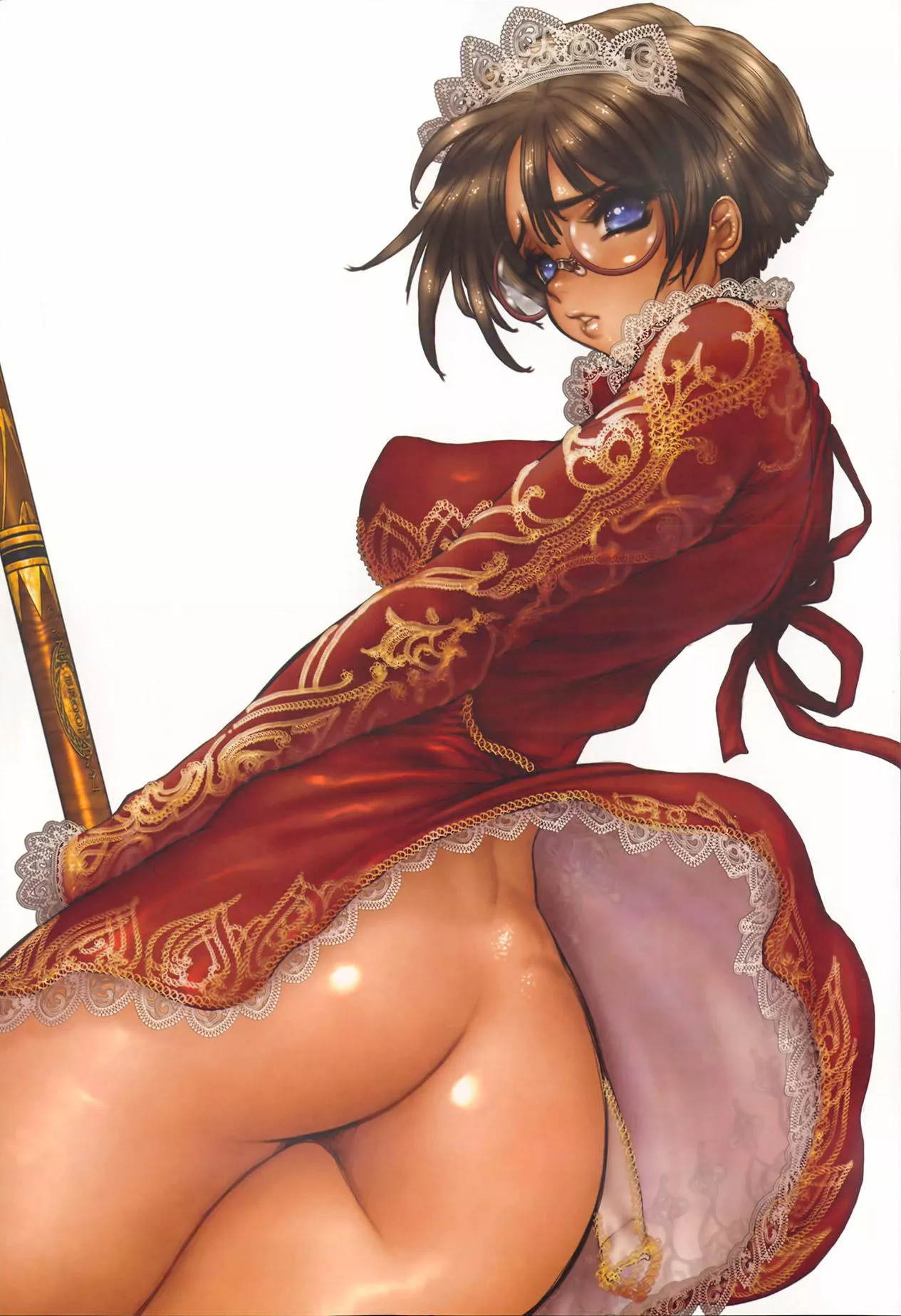 Masamune Shirow variant art for Cover Girl Fragments #3 (2013)