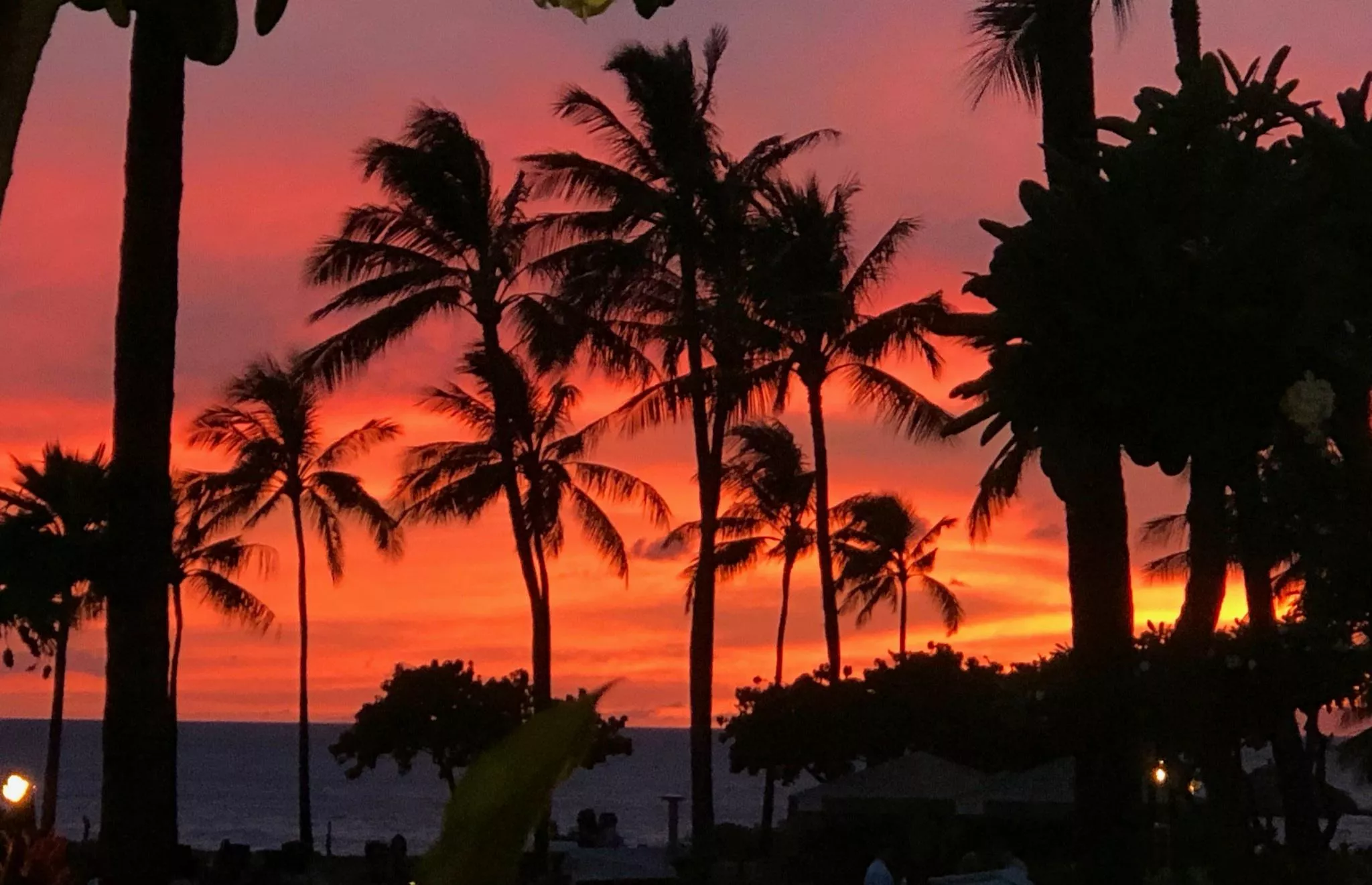 Maui sunset at the beach