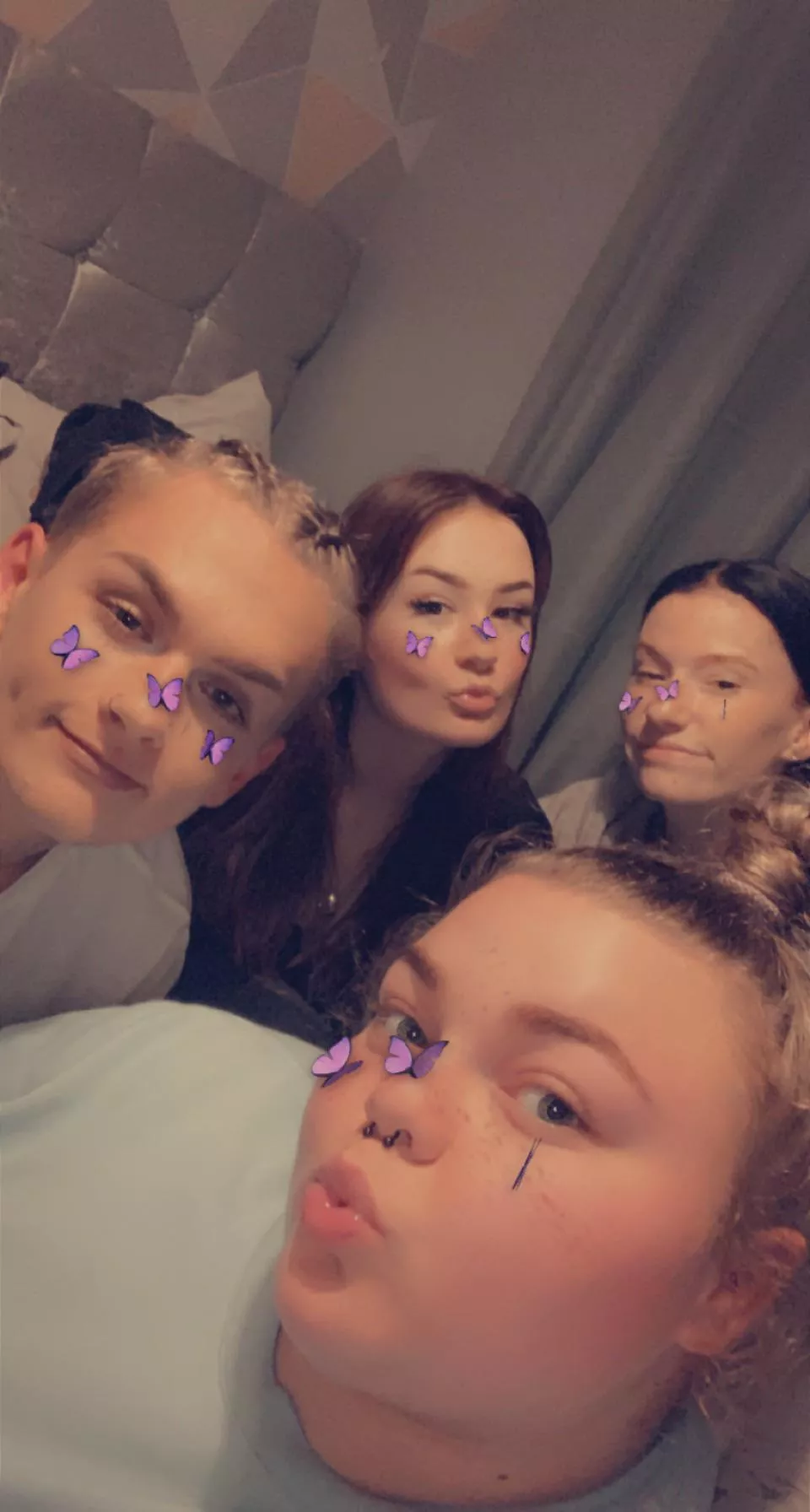 me and the girls having a girly night😘❤️ come get us bois😉