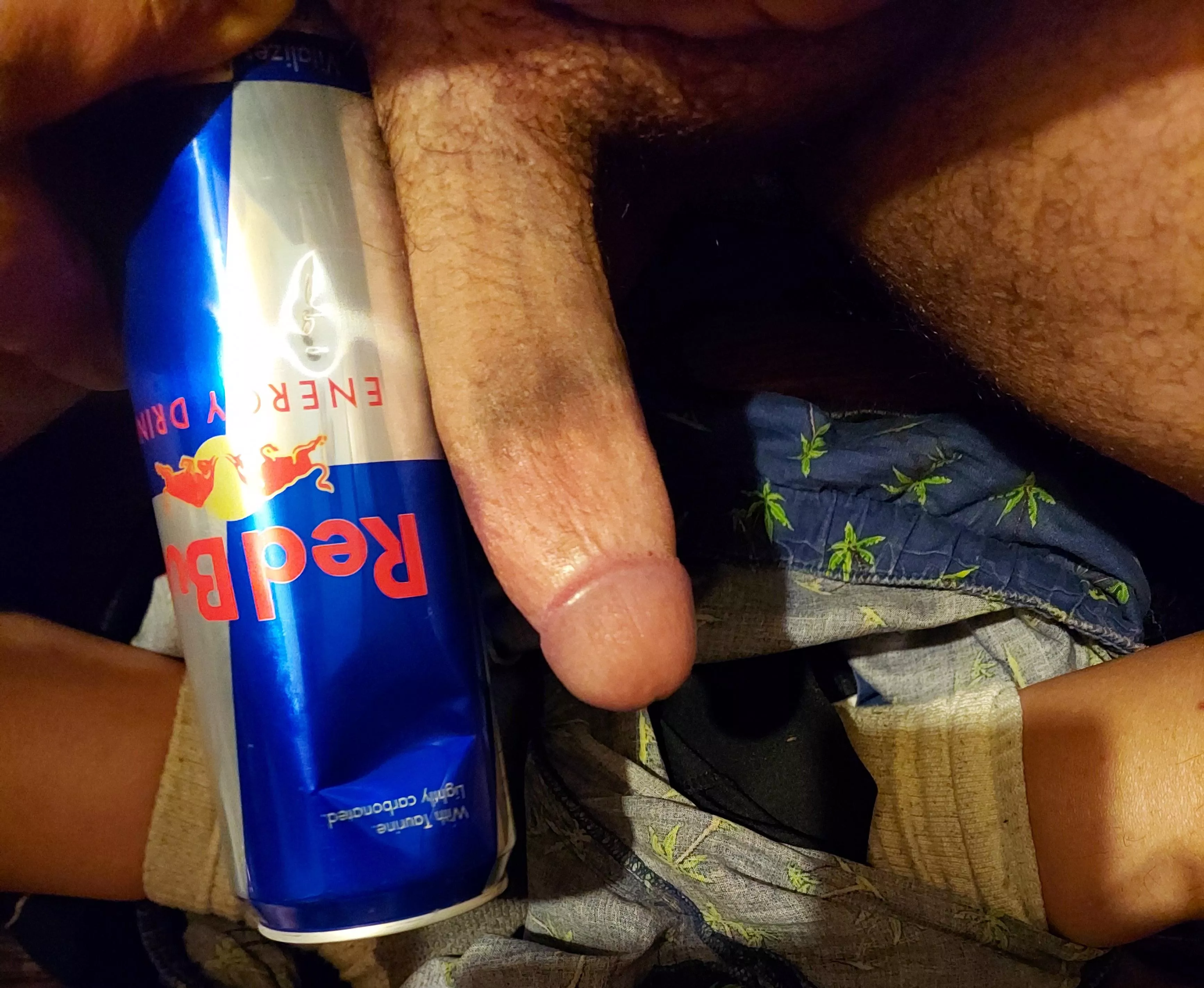 Me compared to the biggest can of red bull