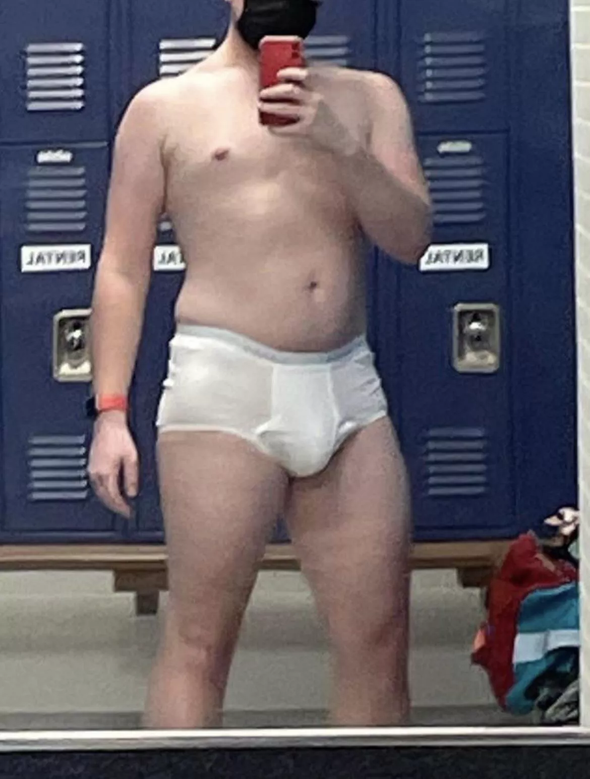 Me in my college locker room. DMs open