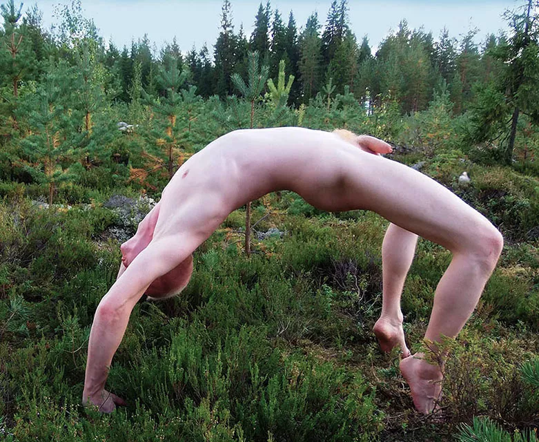 Me nude in forest