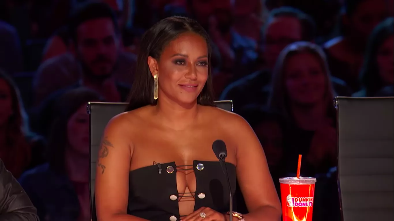 Mel B's twins at America's Got Talent were really distracting