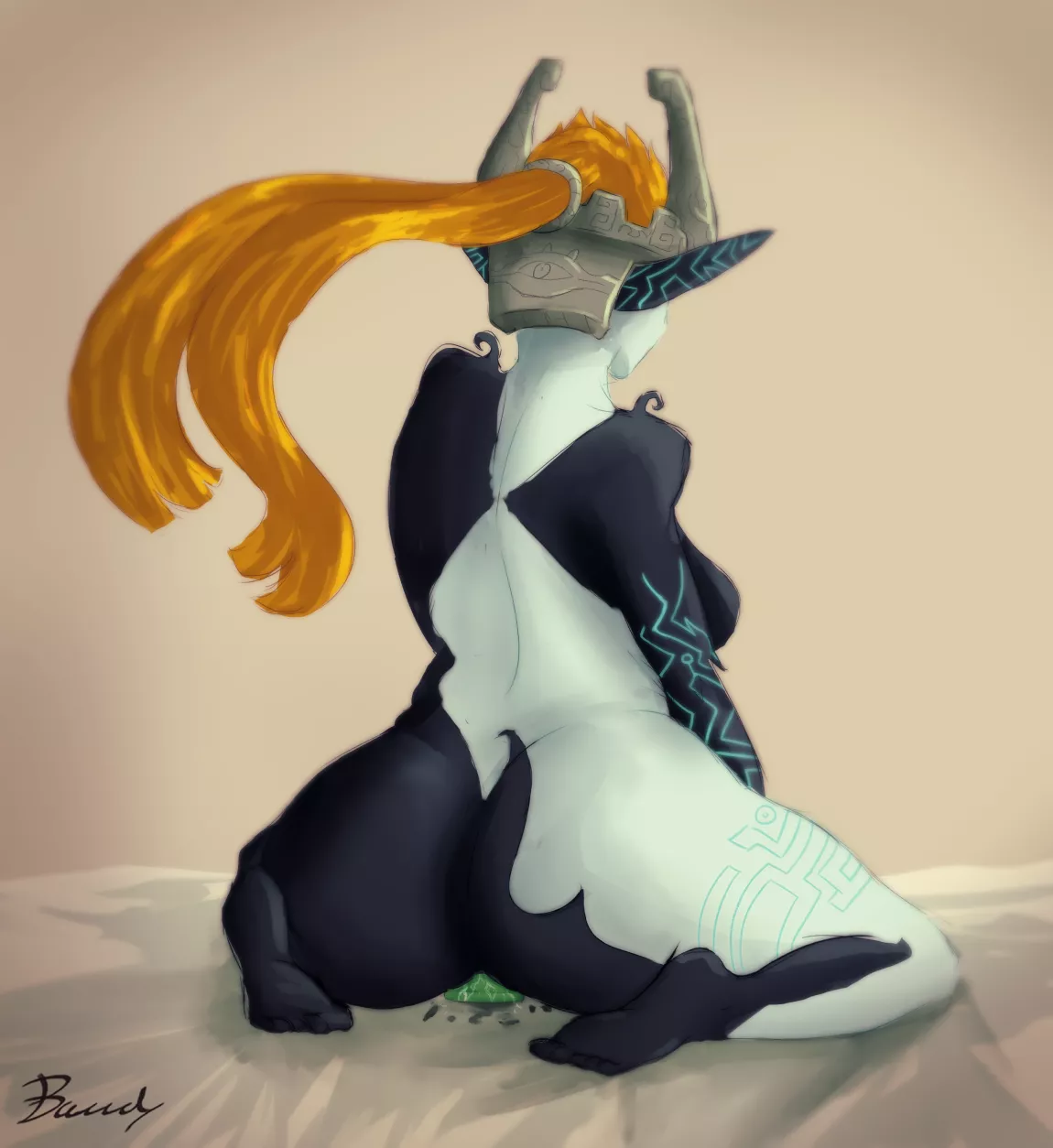 Midna enjoying some personal time (BawdyArt)