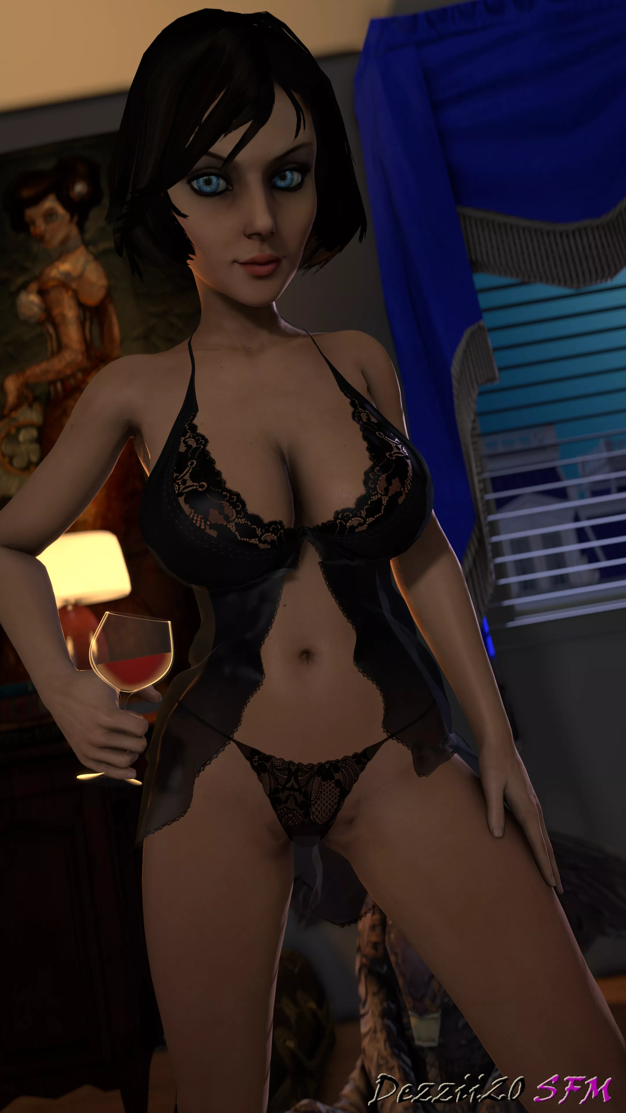 Midnight lingerie