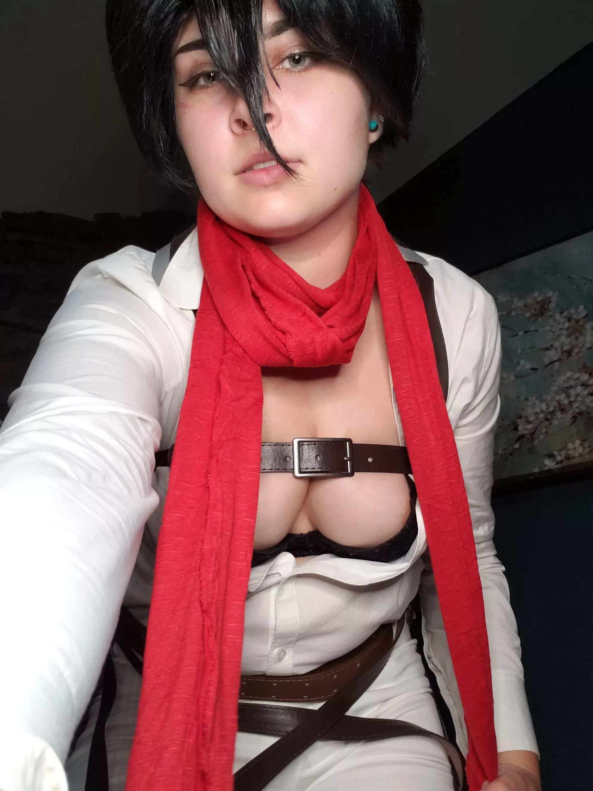 mikasa ackerman from attack on titan by bunnyymilkk