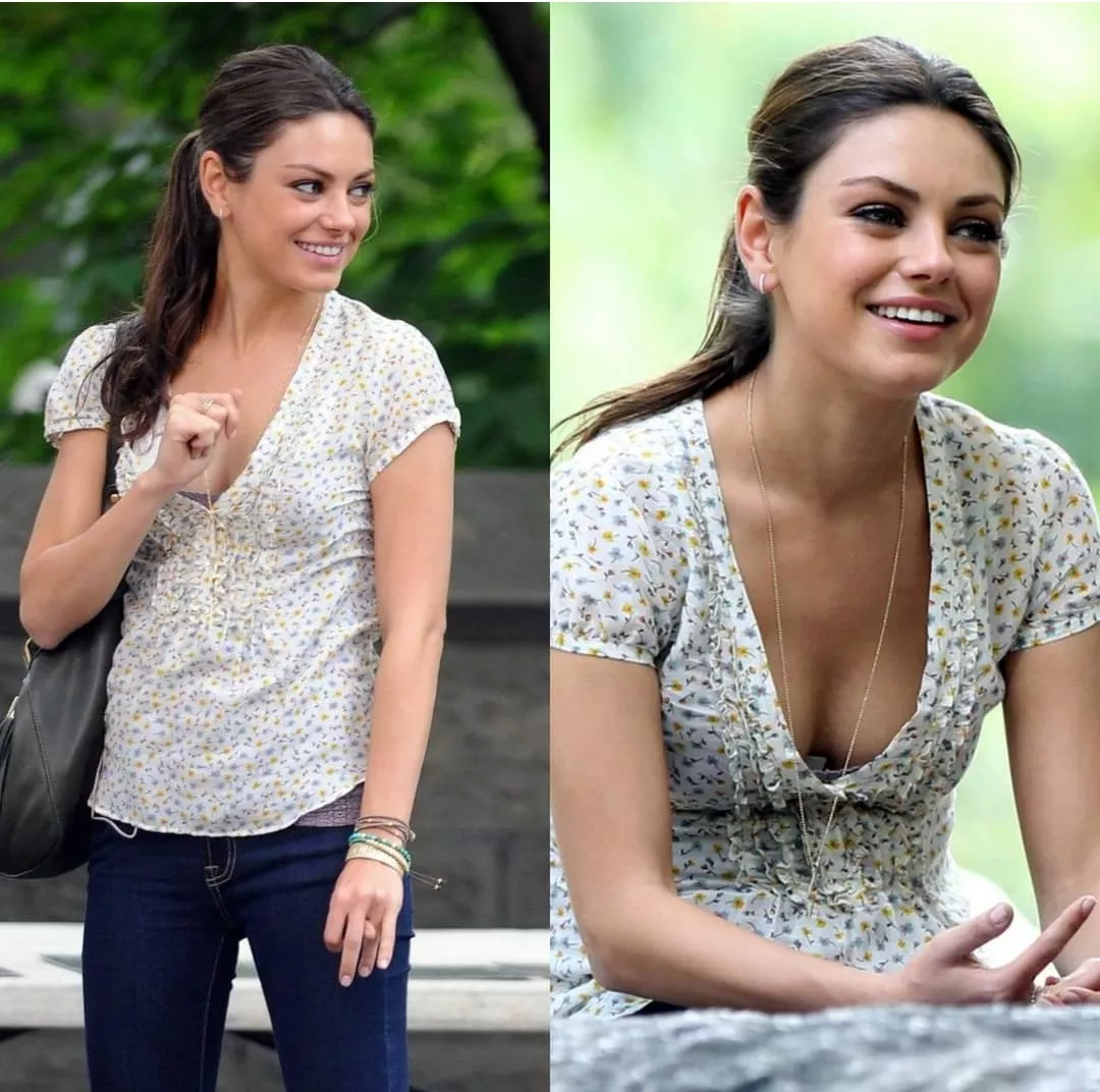 Mila Kunis 😍💦. How long will u last if she jerks you off and let u suck her plumpy boobs ?