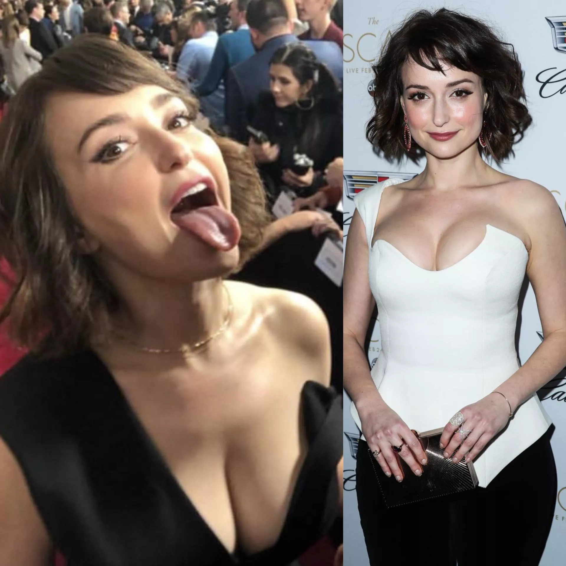 Milana Vayntrub couldnâ€™t hide them if she tried