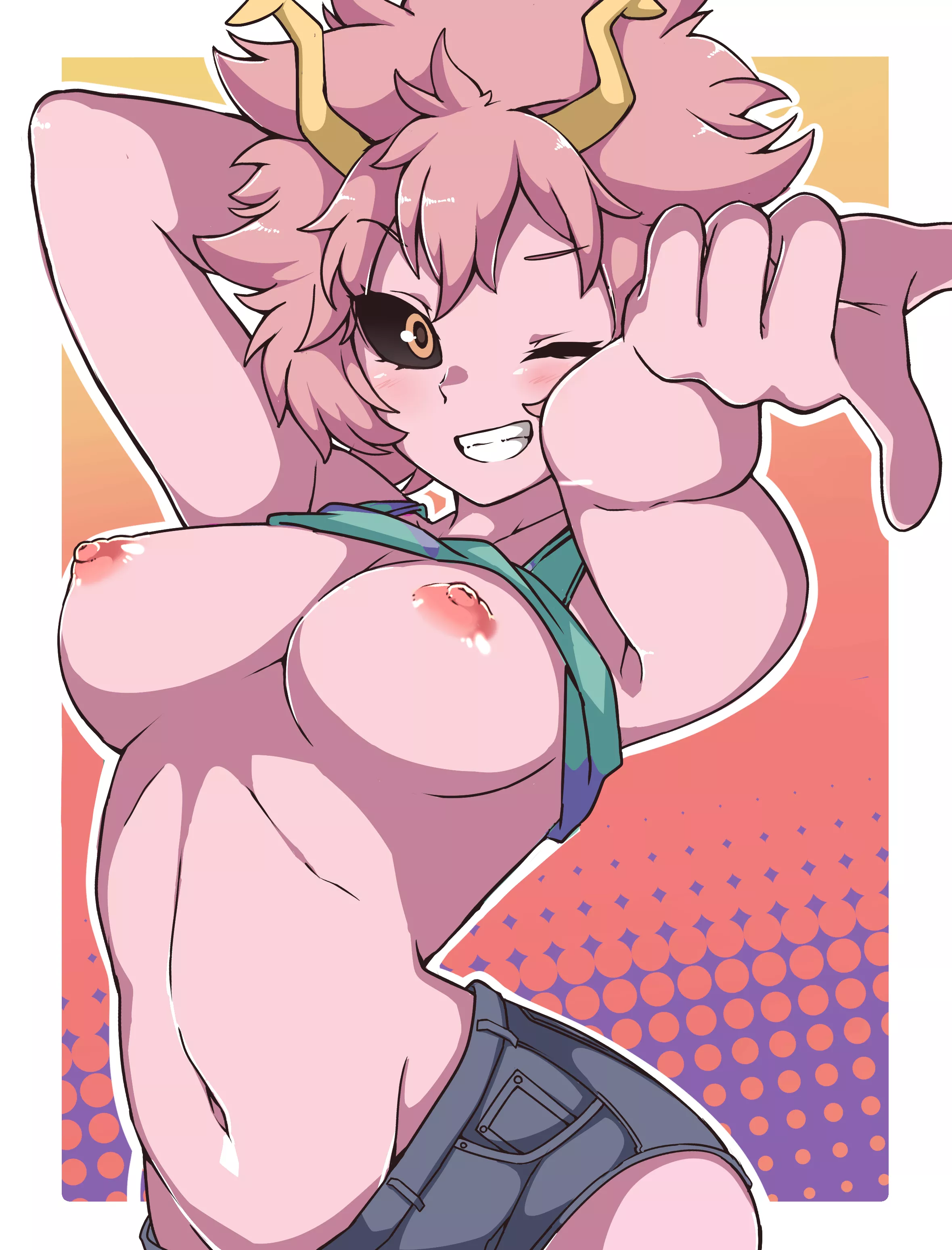 Mina showing her perfect body off (Gokuu) [My Hero Academia]